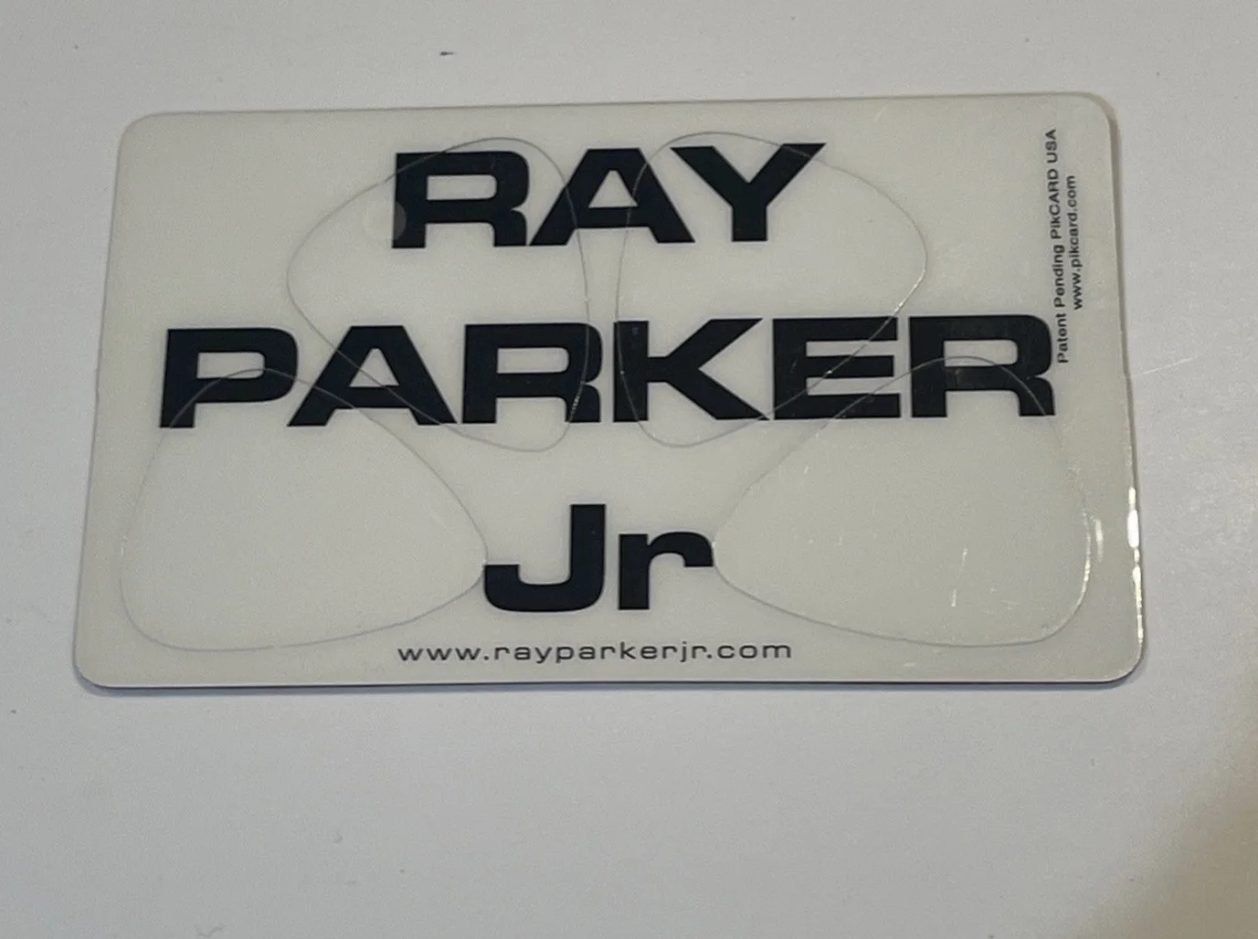 Ray Parker Jr. Guitar Pick Card ****** Set Of 4 Unpunched Picks******, изображение 2