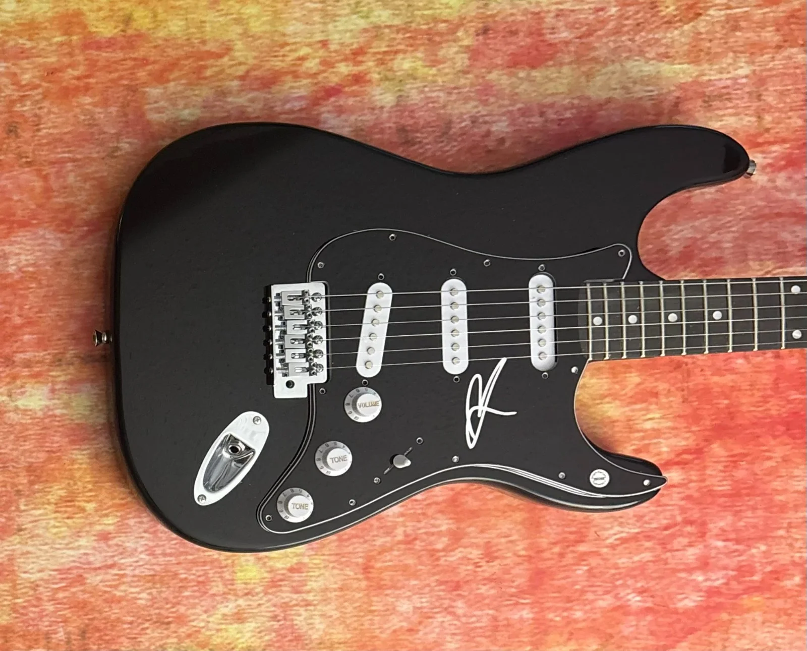GFA Blue October Band * JUSTIN FURSTENFELD * Signed Rare Electric Guitar COA, image 2