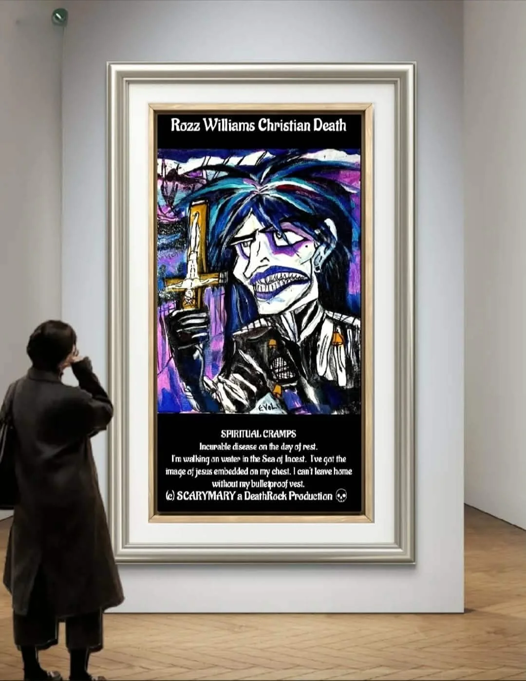 ROZZ WILLIAMS POSTPUNK GOTH POSTERS BY SCARYMARY SIGNED AUTOGRAPHED, image 4