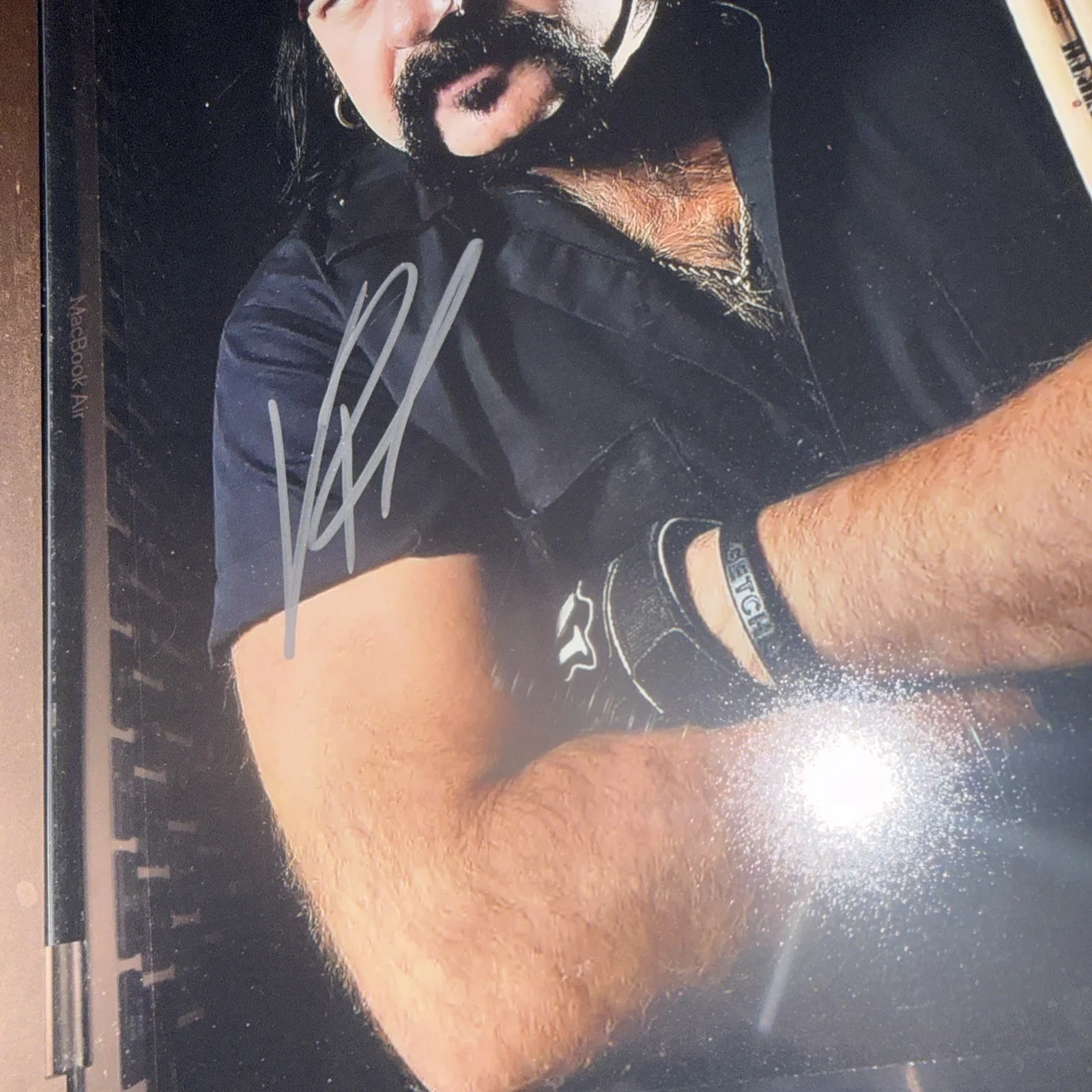 Vinnie Paul RIP Pantera And Dangerplan Drummer Signed 8 x 10 Photo COA, image 2