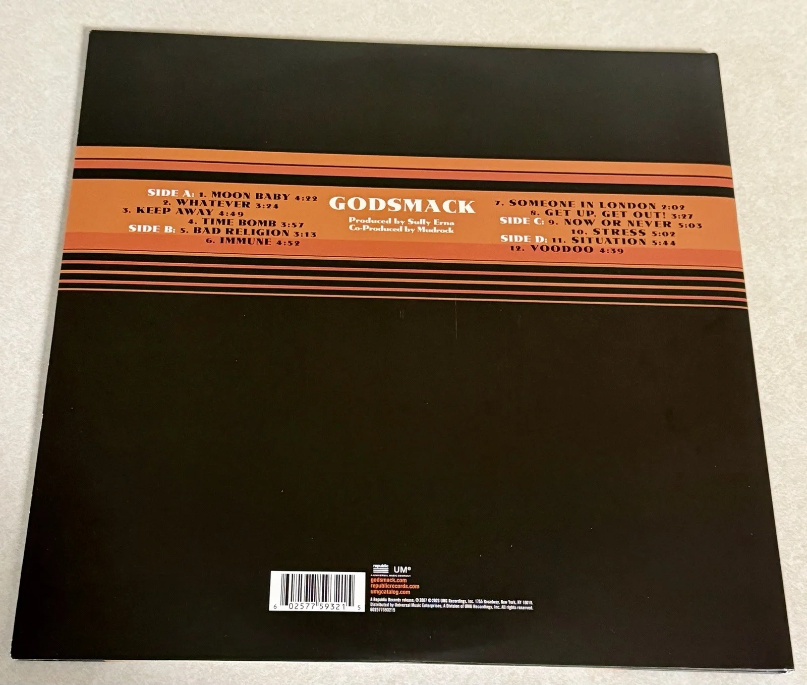 SULLY ERNA GODSMACK Signed Self Titled VINYL JSA CL76303 AUTHENTICATION voodoo￼, image 3