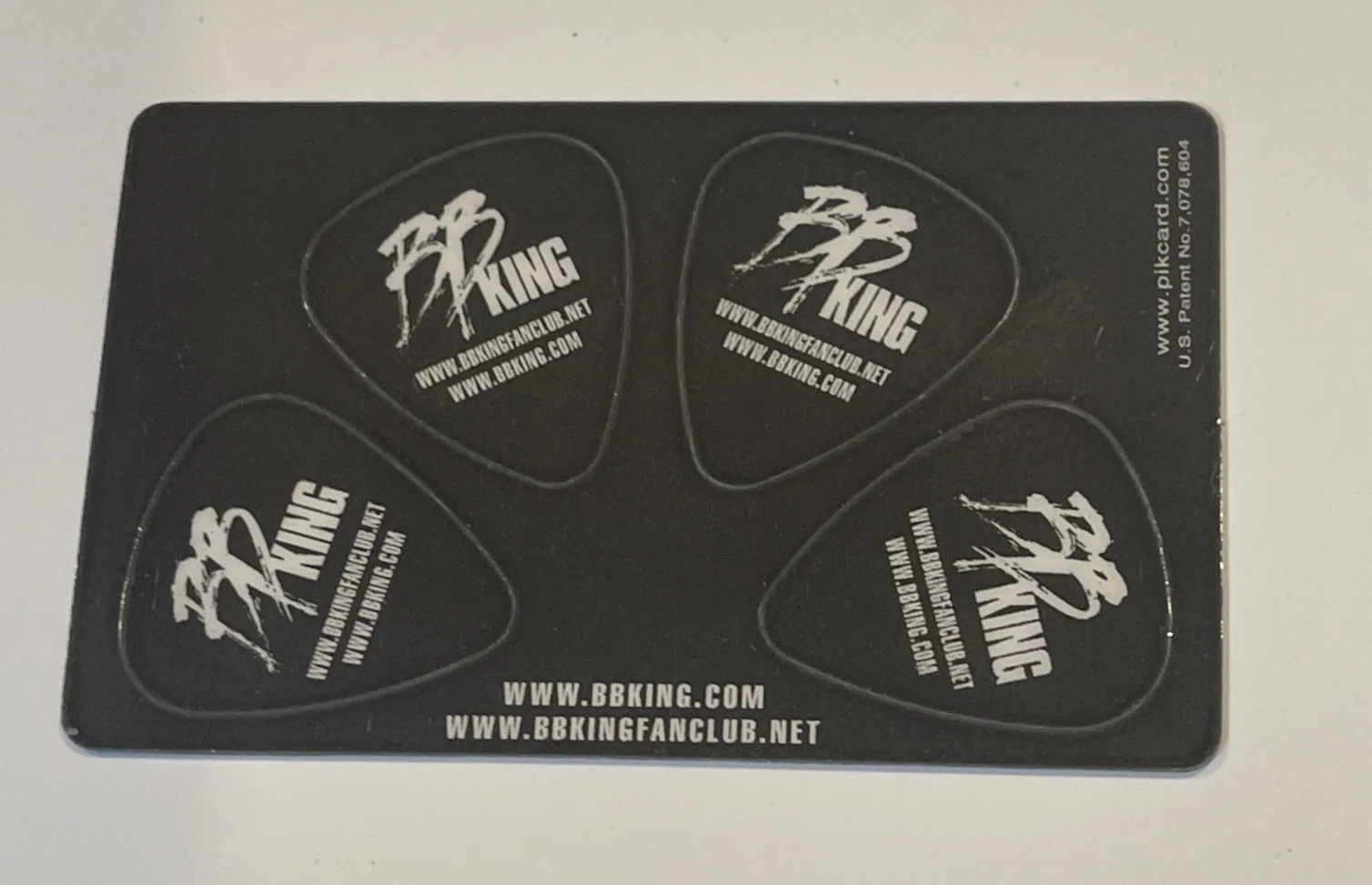 BB King Guitar Pick Card - Set Of 4 Unpunched Picks****MINT**, image 2