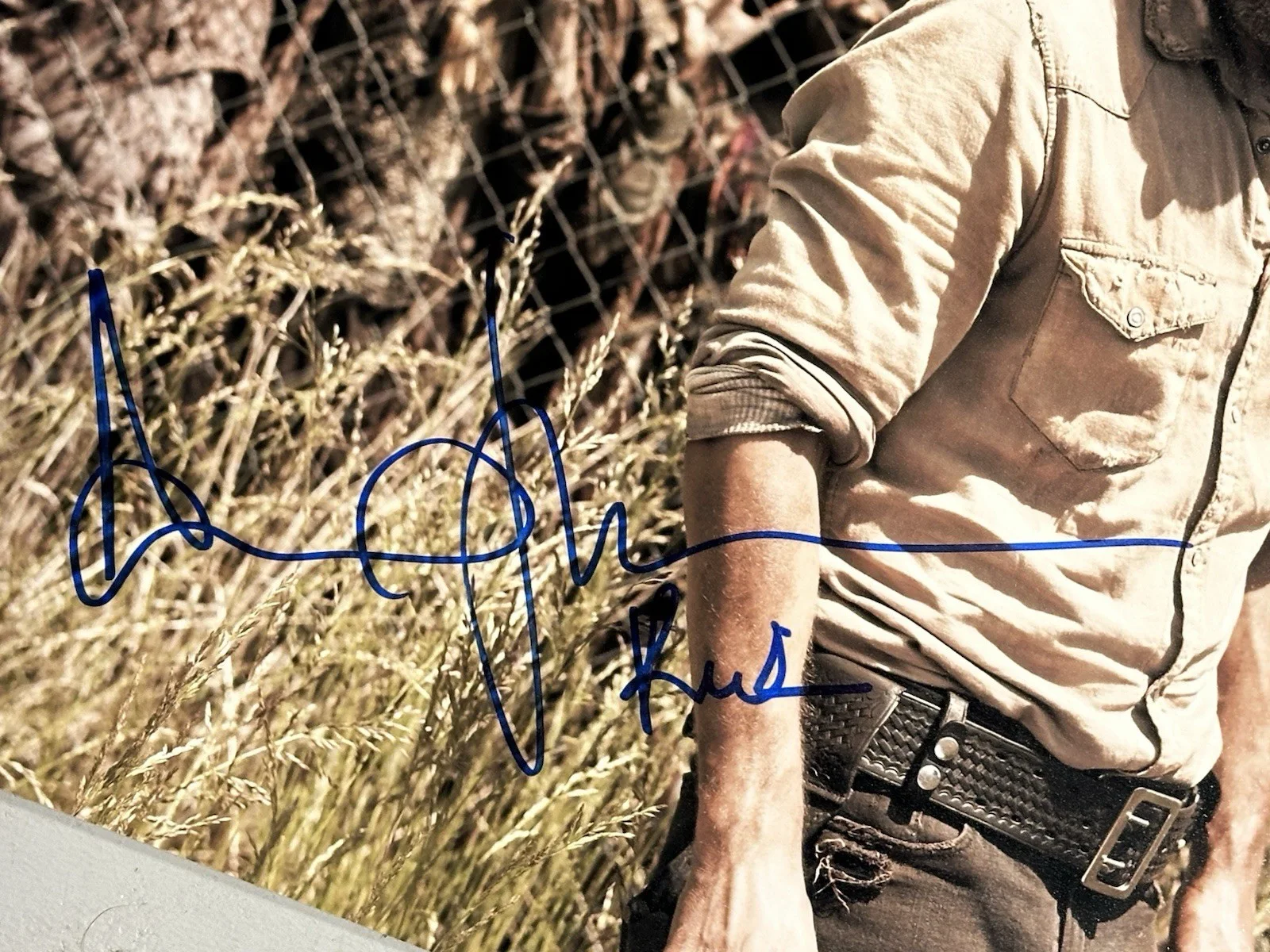 Andrew Lincoln — Andrew Lincoln Rick Grimes The Walking Dead Signed 11x14 Photo w/“Rick” JSA COA, изображение 2