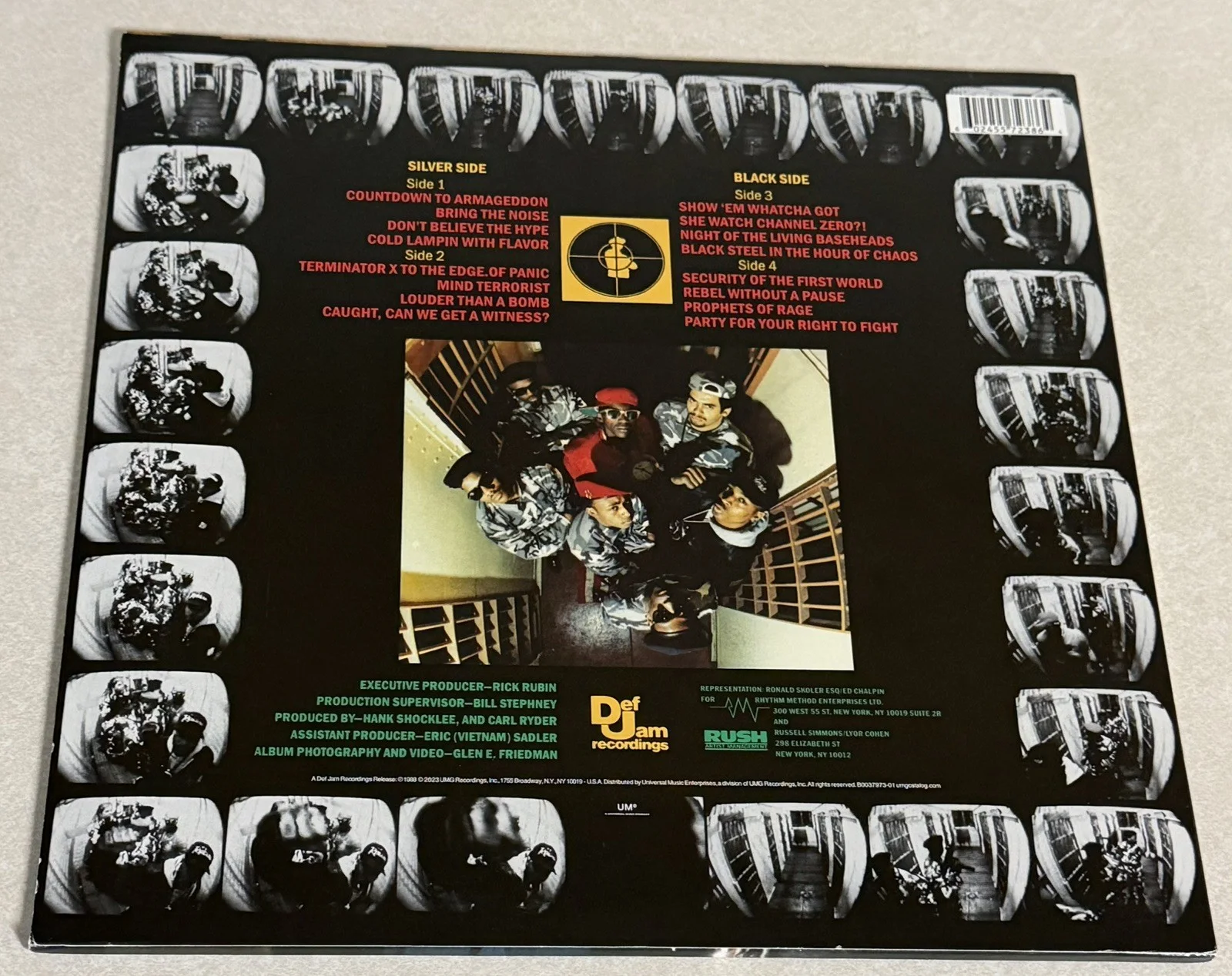 FLAVOR FLAV PUBLIC ENEMY Signed IT TAKES A NATION VINYL JSA CK91973 AUTHENTIC￼, изображение 3