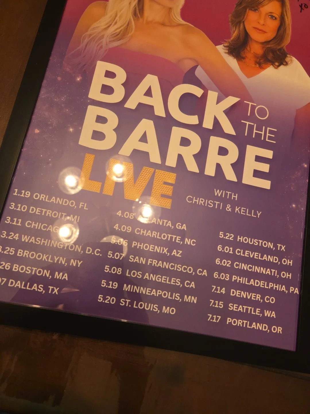 Back to The Barre Signed Autographed Christi And Kelly Dance Moms Poster Framed, image 4