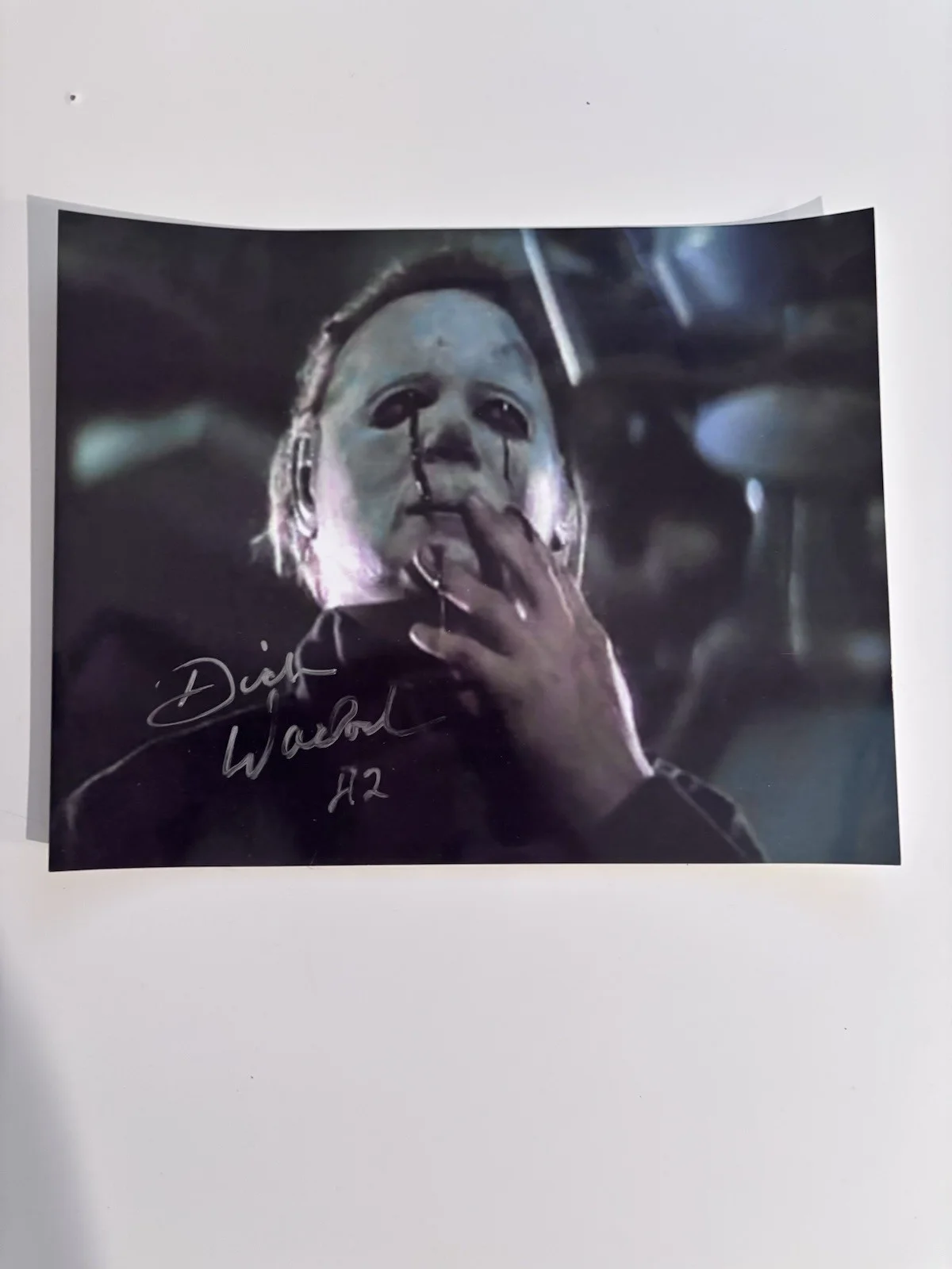 Dick Warlock Autograph Halloween 2 Michael Myers, image 2