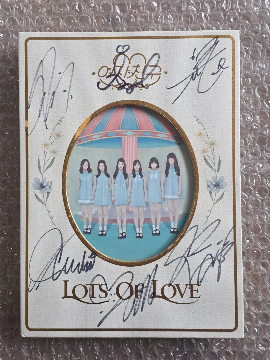 Gfriend Promo Sticker 1st LOL Lots of Love Album Autographed Hand Signed, изображение 5