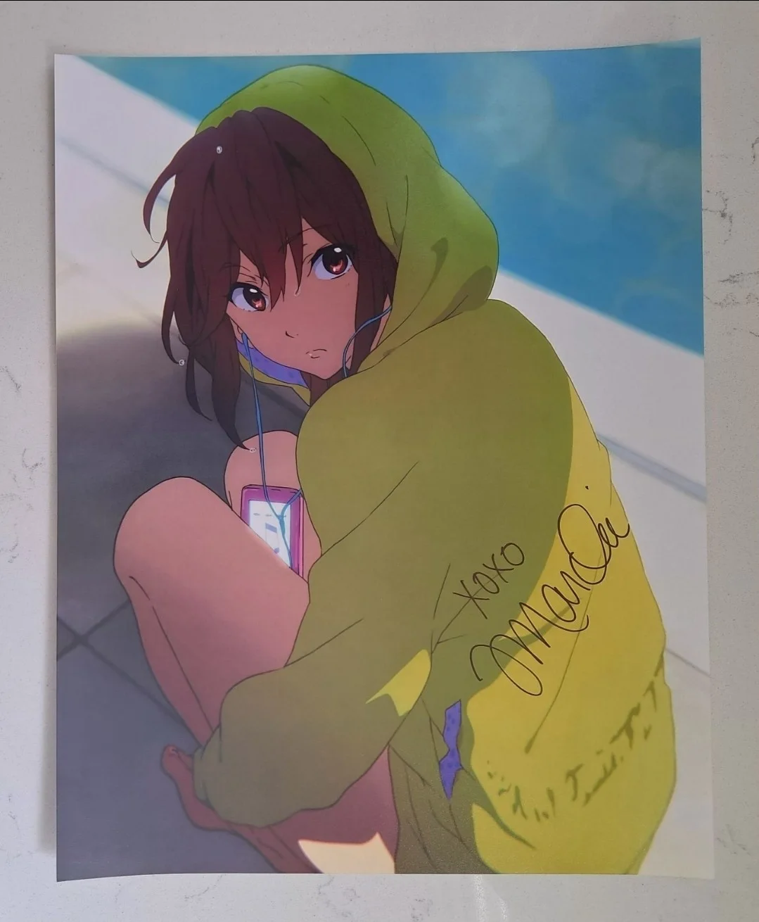 JAMIE MARCHI as Gou Matsuoka Signed Inscribed 11x14 "Free!" Premium Photo JSA, изображение 3