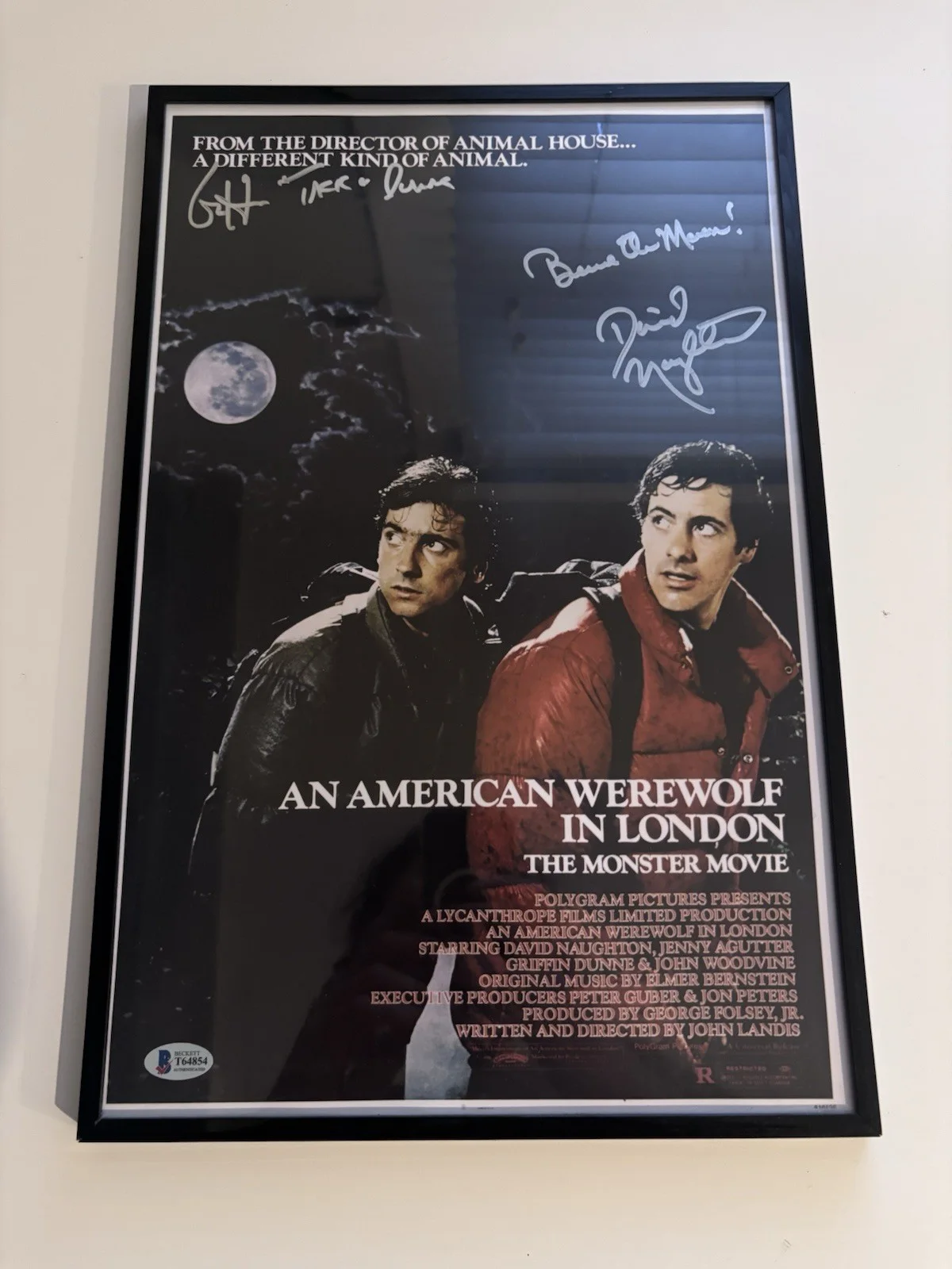 Griffin Dunne & David Naughton — An American Werewolf In London (1981) Griffin Dunne/David Naughton Framed Poster