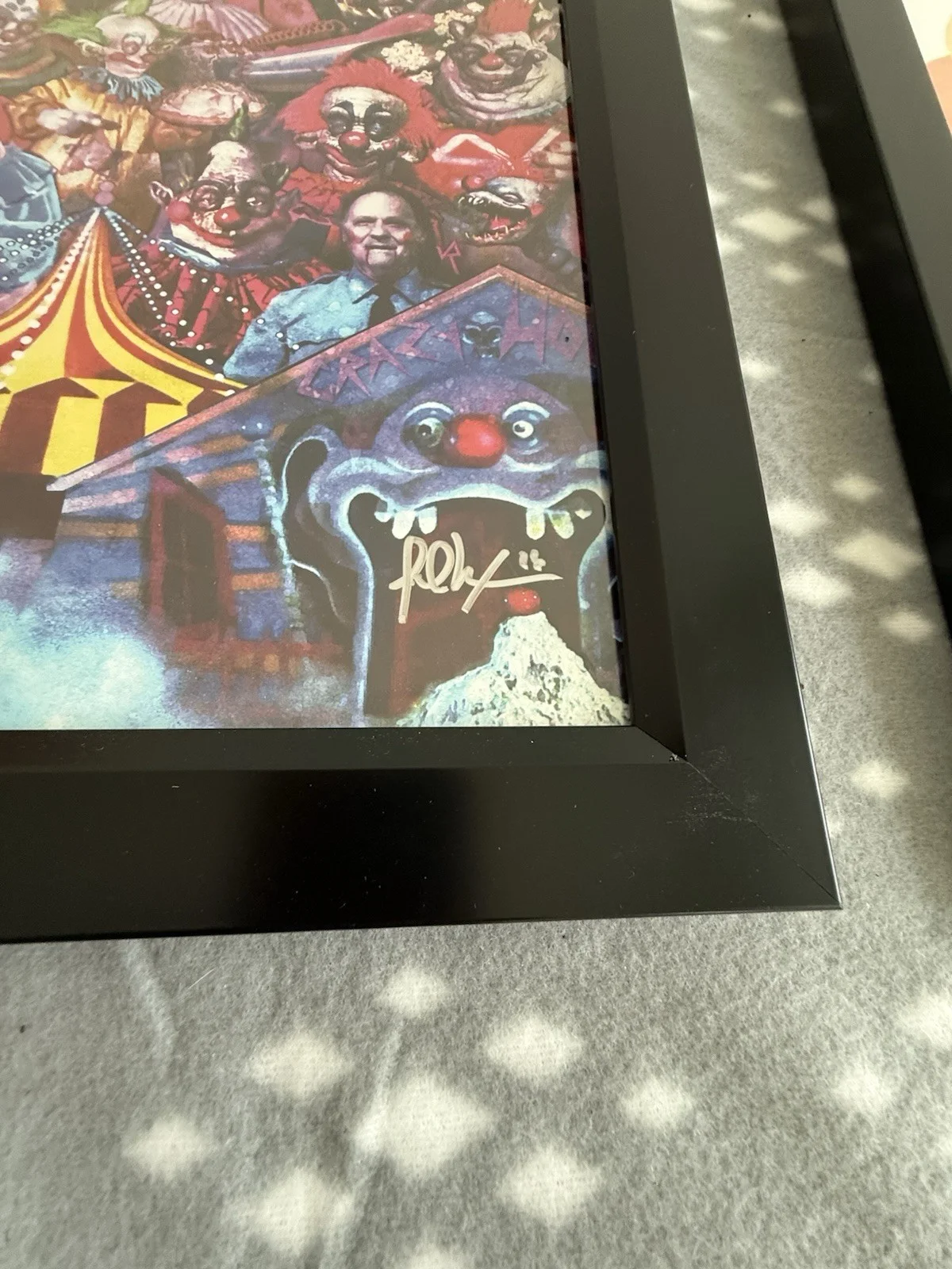 Framed Killer Klowns From Outer Space 11X17 Signed Movie Poster, image 2