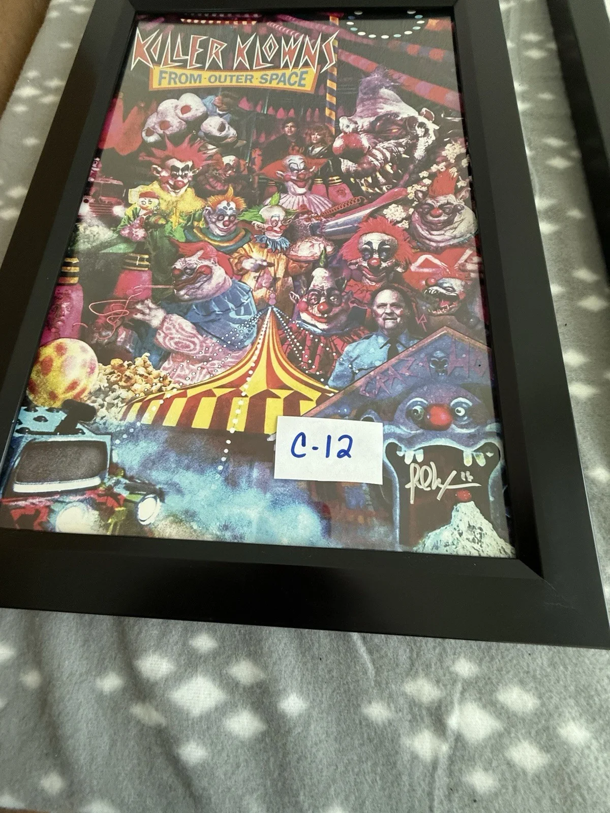 Framed Killer Klowns From Outer Space 11X17 Signed Movie Poster, image 3