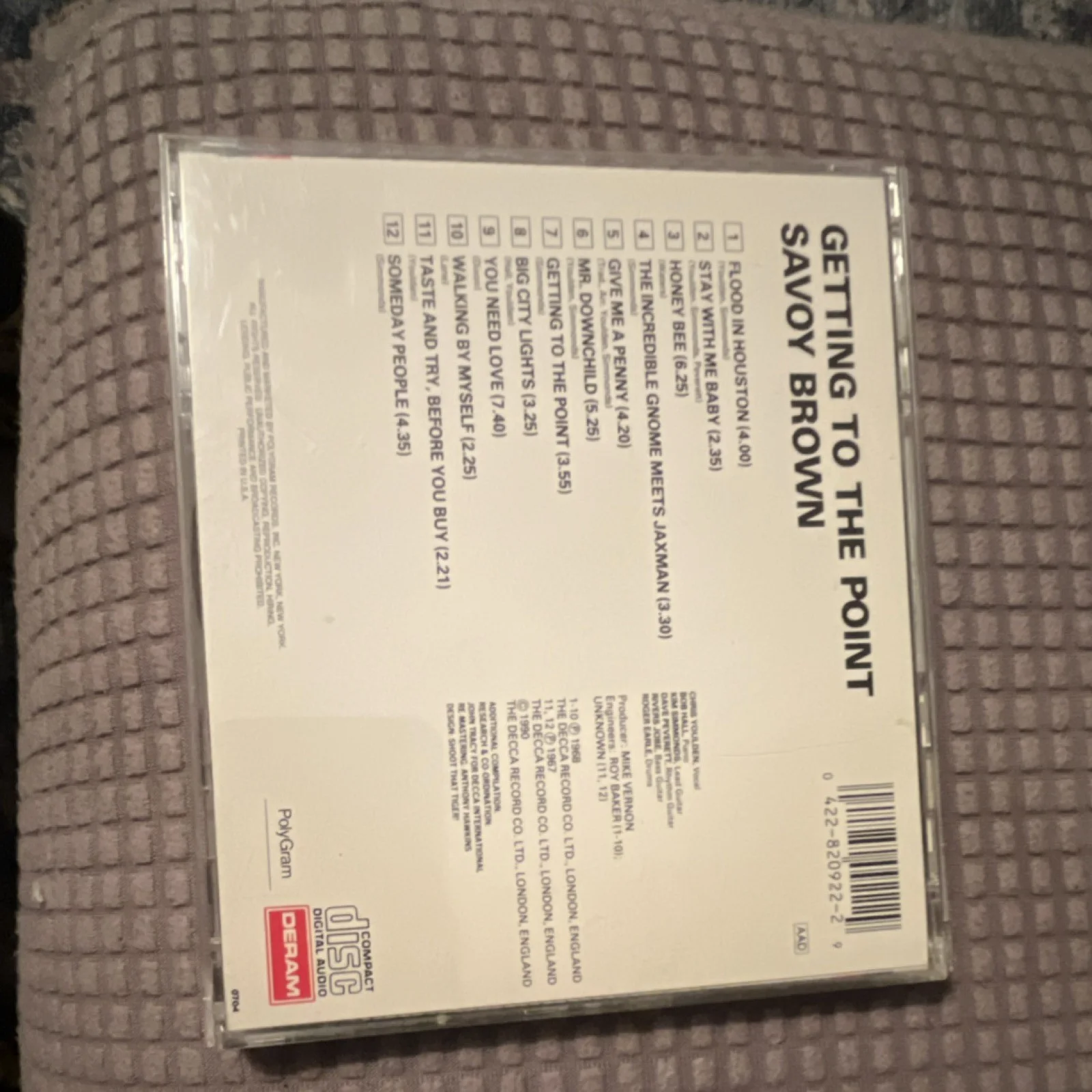 Savoy Brown Getting to the Point Autographed CD & Booklet Original, image 2