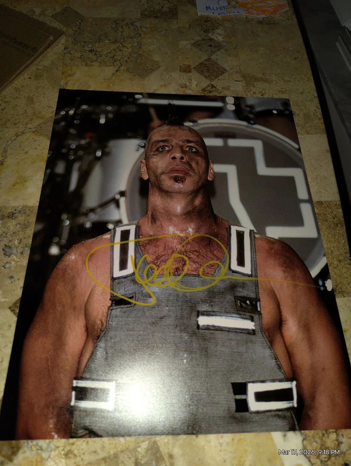 Till Lindemann Signed 11x14 Large Photo Rammstein Era, изображение 3