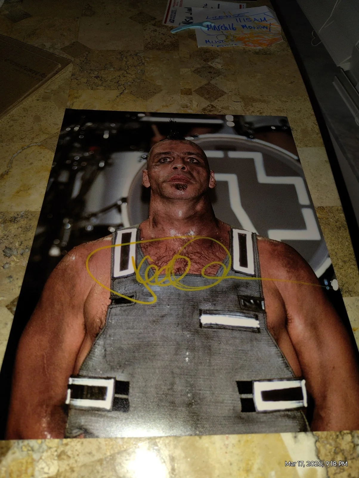 Till Lindemann Signed 11x14 Large Photo Rammstein Era, изображение 4