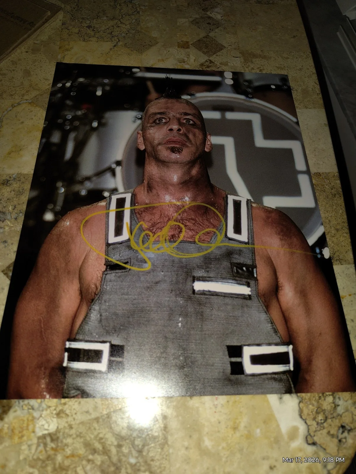 Till Lindemann Signed 11x14 Large Photo Rammstein Era, изображение 5