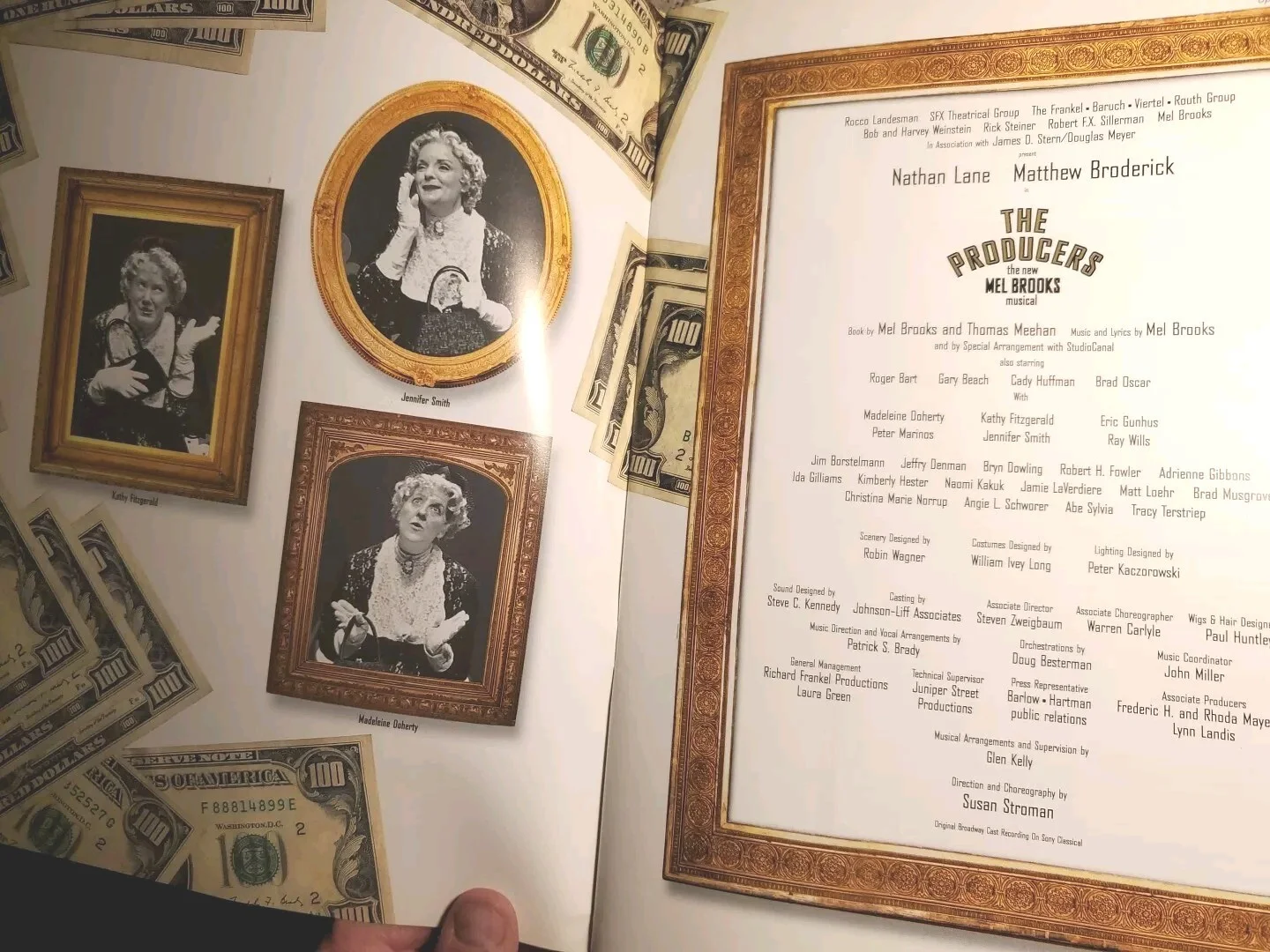 SIGNED The Producers Original Broadway Playbill by Director Susan Strohman, image 5