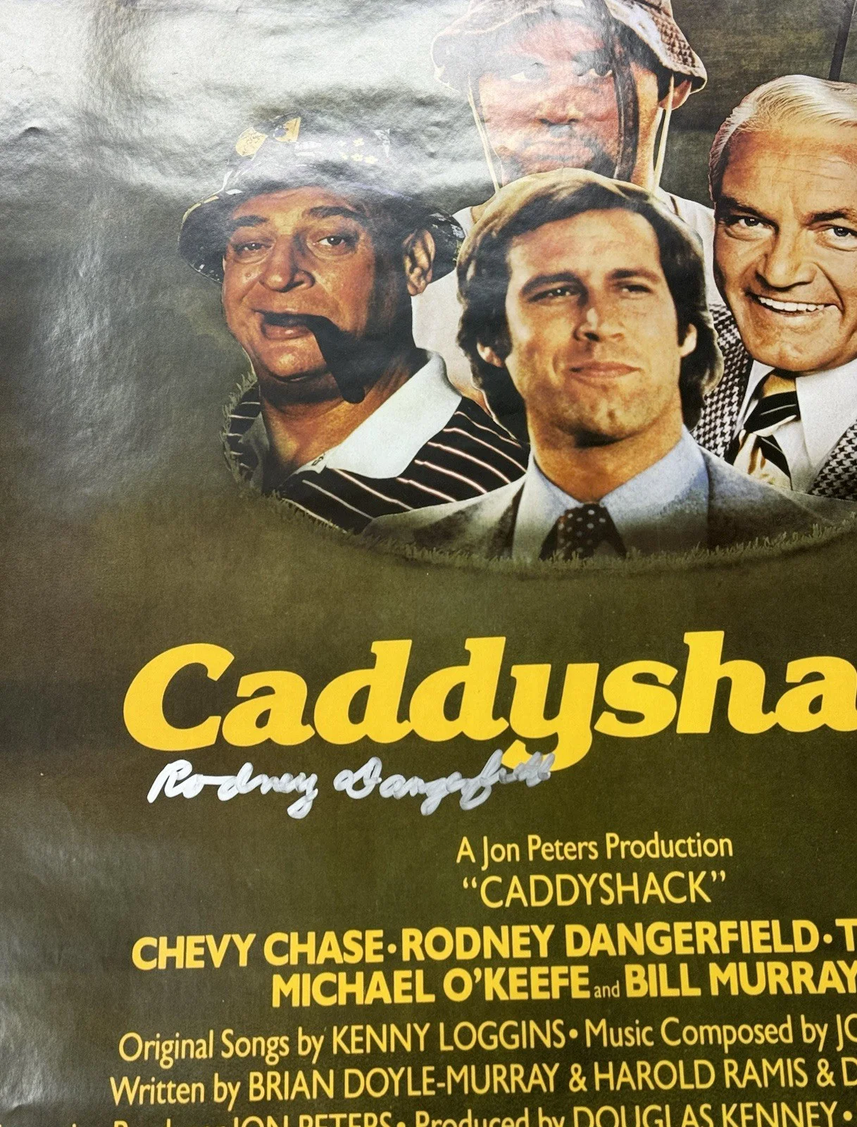 Rodney Dangerfield — Rodney Dangerfield Signed Autograph 27x41 Caddyshack Poster PSA/DNA Authentic, image 3