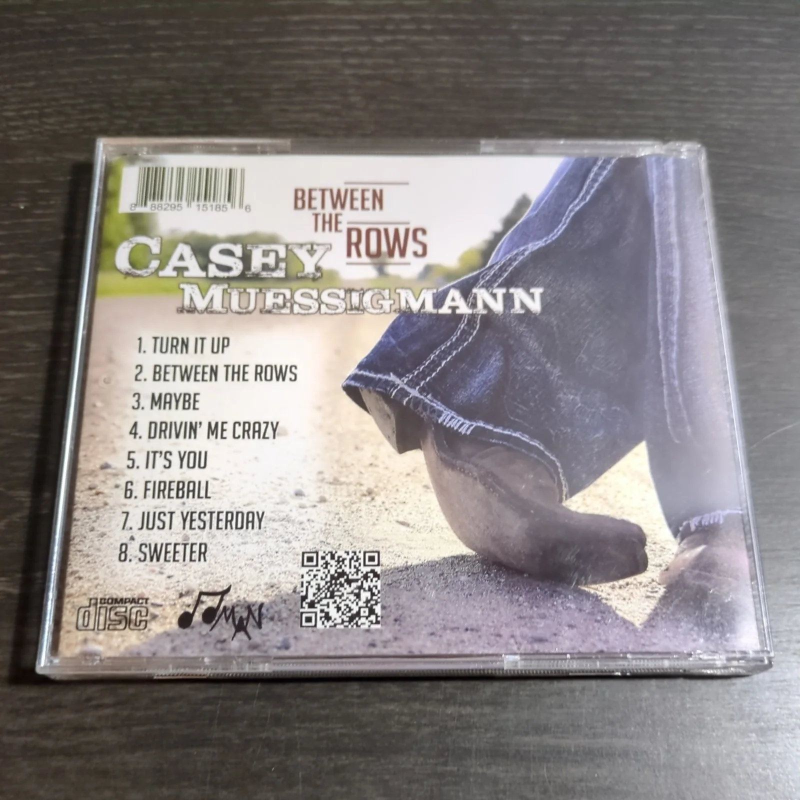 "Between The Rows" Casey Muessigmann Hand Signed CD Used US Based Seller, image 5