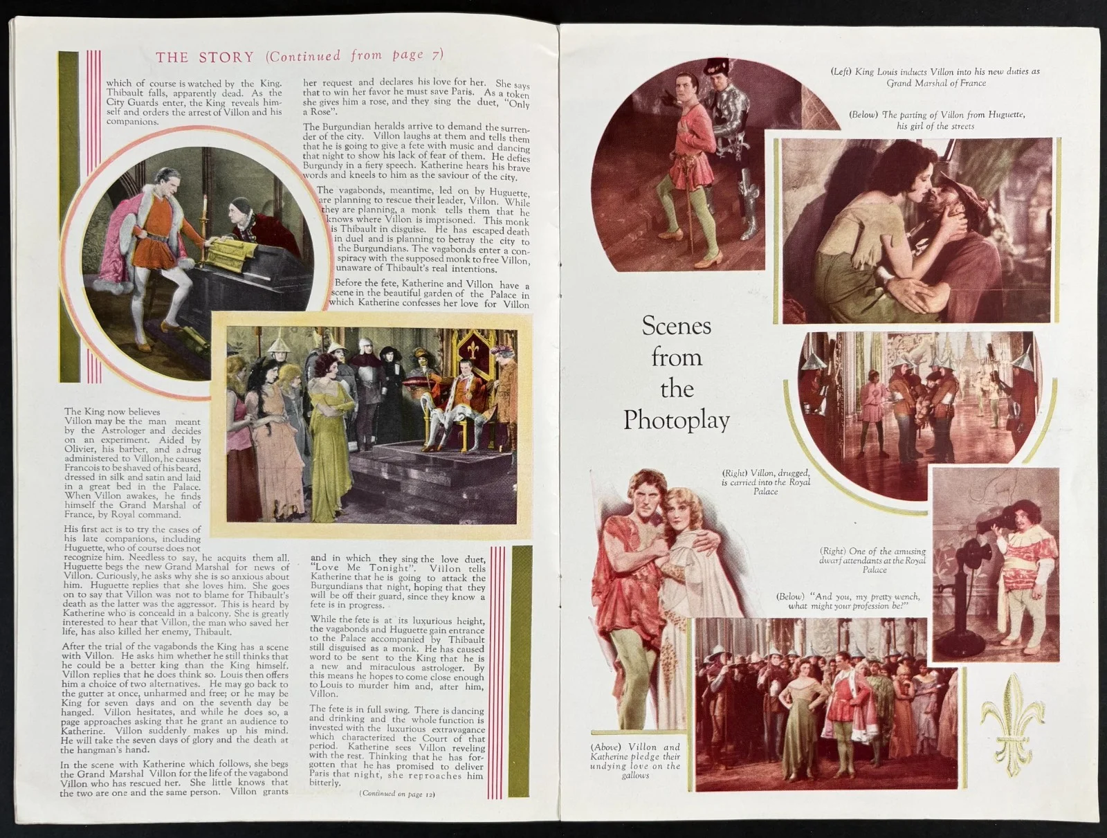Vagabond King ORIGINAL Film Brochure Dennis King Jeanette MacDonald 1930, изображение 4