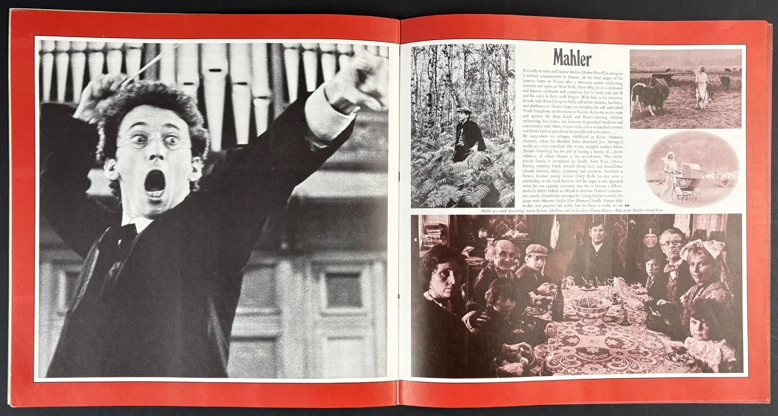 Mahler ORIGINAL Film Movie Brochure Ken Russell Robert Powell 1974, изображение 3