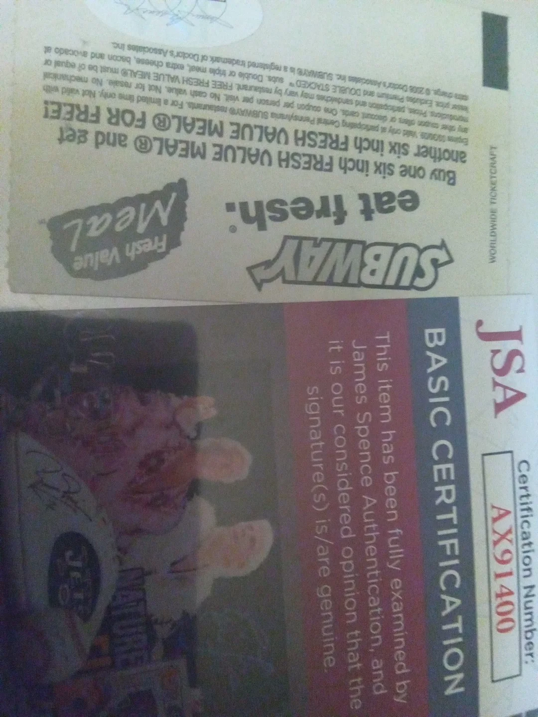 Larry The Cable Guy Autographed Ticket Stub JSA Certified, image 3