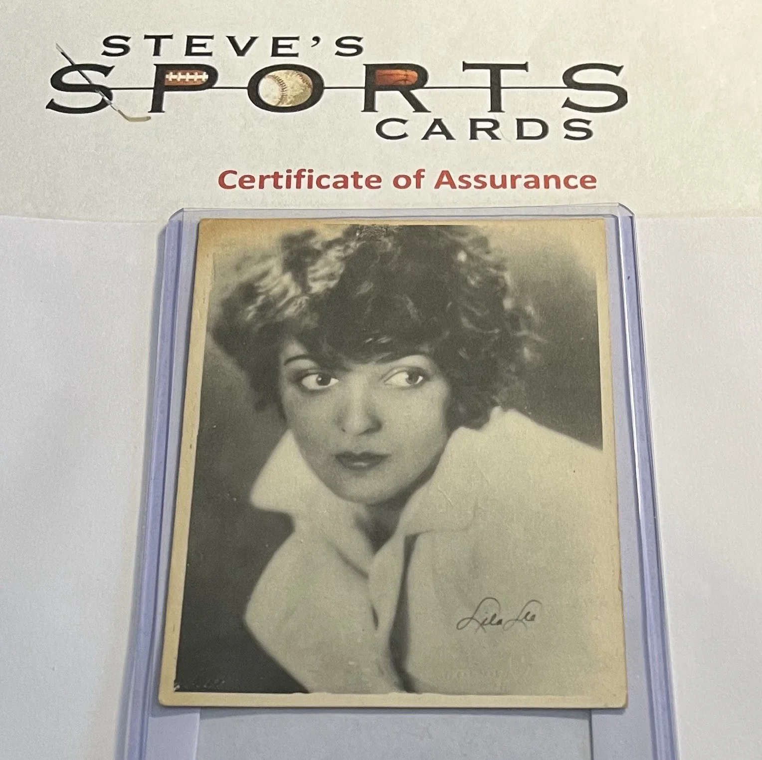 Lila Lee — Lila Lee Hollywood Legend Actress 20's Hand-Signed 3x5 Photo w/ Top Loader & COA, image 2