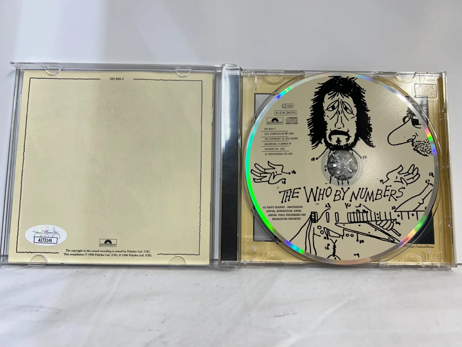 Pete Townshend Signed - The Who By Numbers CD & Booklet - JSA, image 2