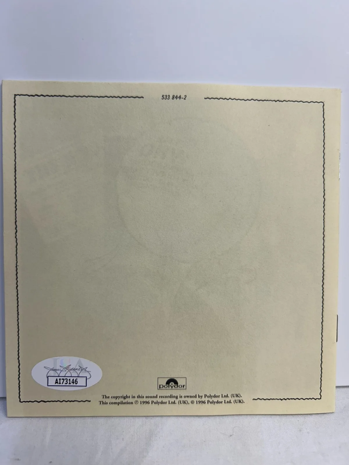 Pete Townshend Signed - The Who By Numbers CD & Booklet - JSA, image 3