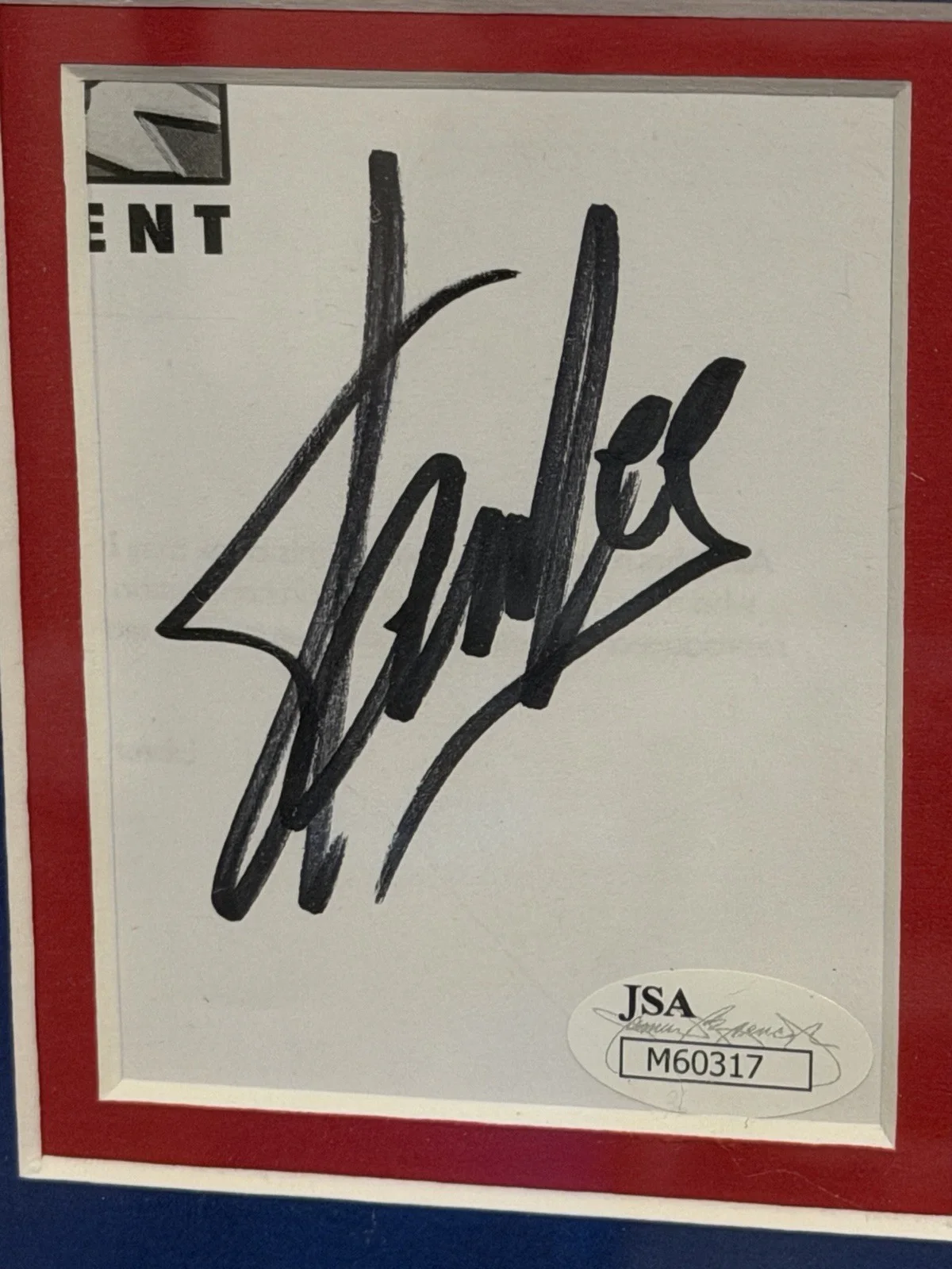 Stan Lee — Stan Lee / Avengers / Signed/ Autograph / Framed / JSA COA, image 2