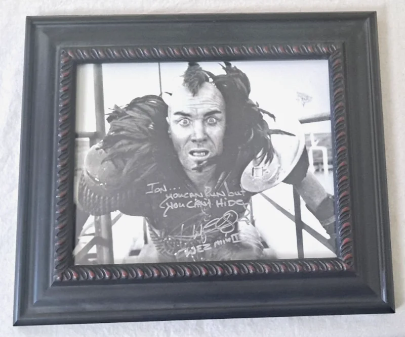 Vernon Wells — VERNON WELLS Signed Autographed 8x10 MAD MAX THE ROAD WARRIOR WEZ Press Photo