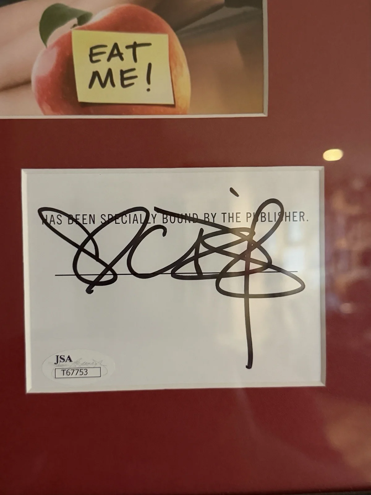 Cameron Diaz — Cameron Diaz / Bad teacher/ Signed/ Autograph / Framed / JSA COA/ Premium Matt, image 2