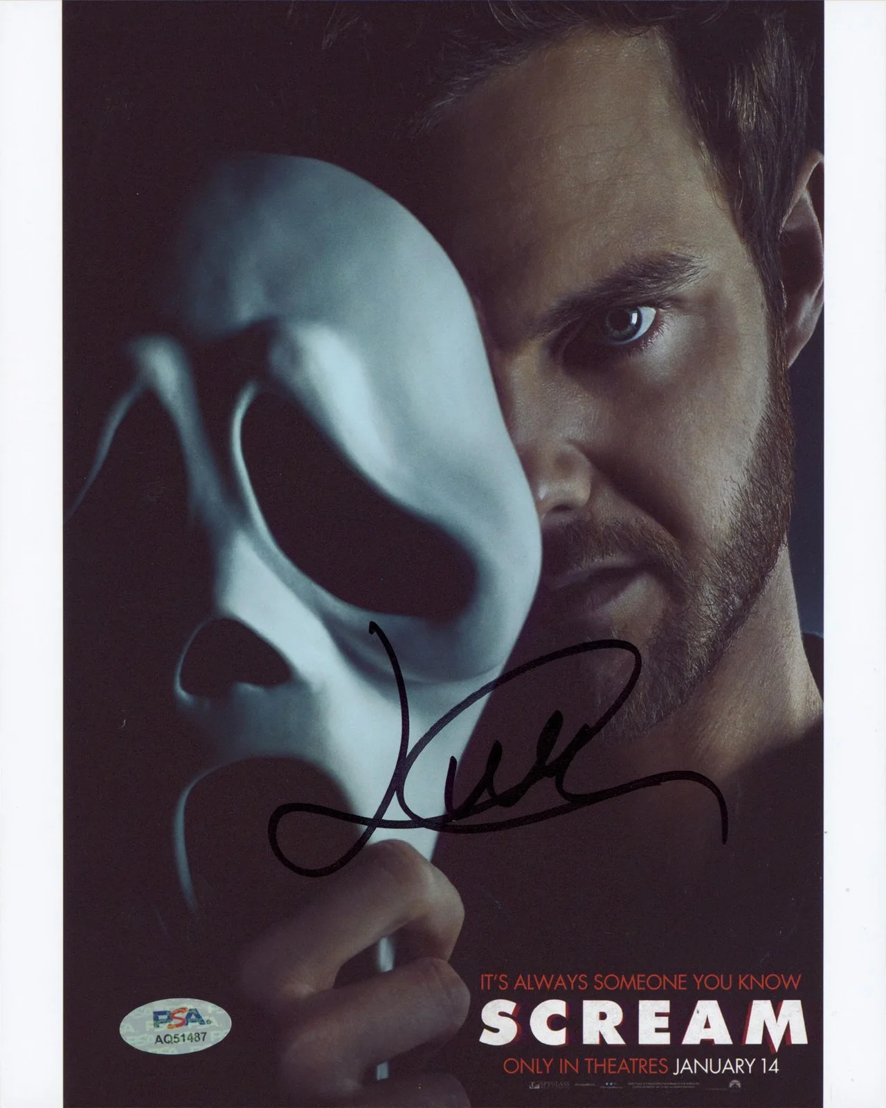 Jack Quaid — Jack Quaid Scream Authentic Signed 8x10 Vertical Photo PSA/DNA #AQ51487