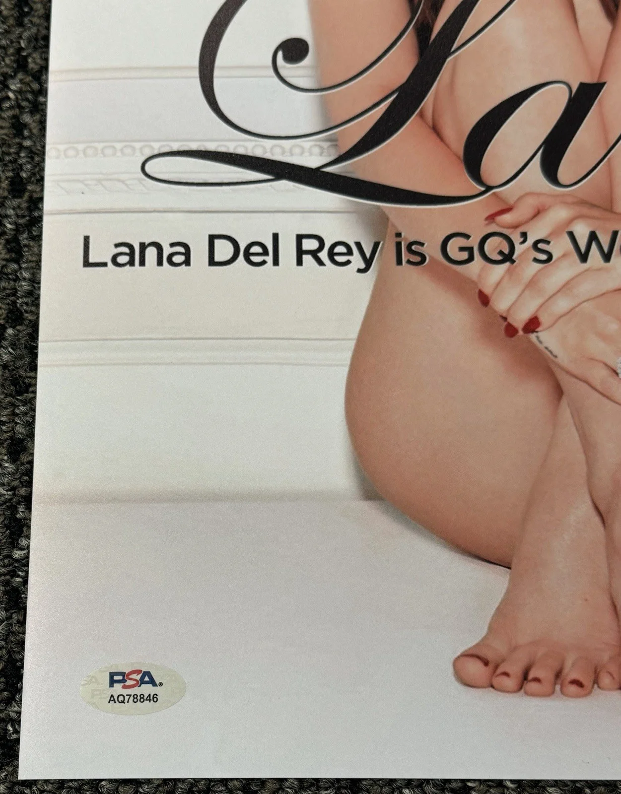 Lana Del Rey Signed Autograph 11x14 GQ Photo PSA/DNA Authenticated, изображение 2