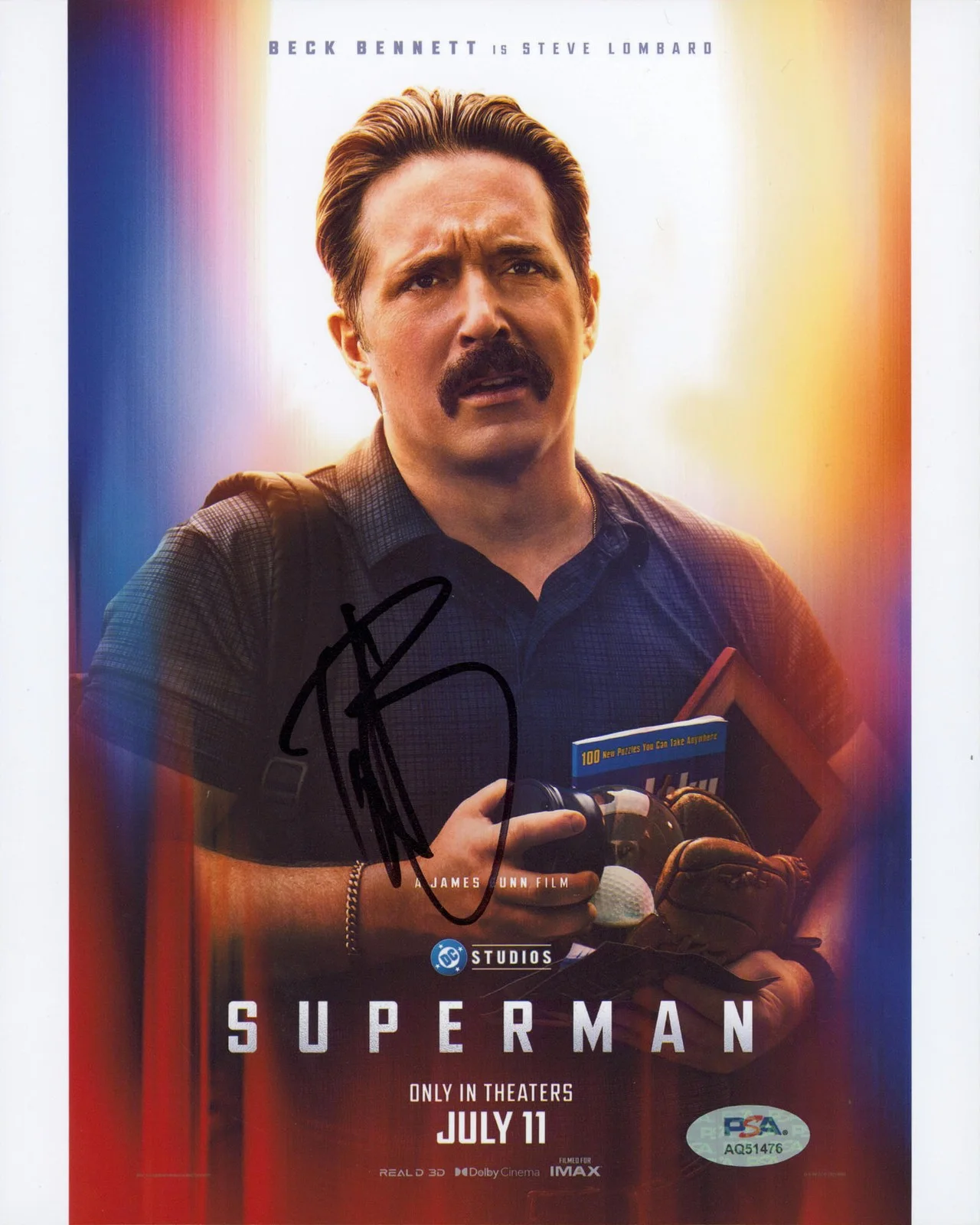 Beck Bennett — Beck Bennett Superman Authentic Signed 8x10 Vertical Photo PSA/DNA #AQ51476