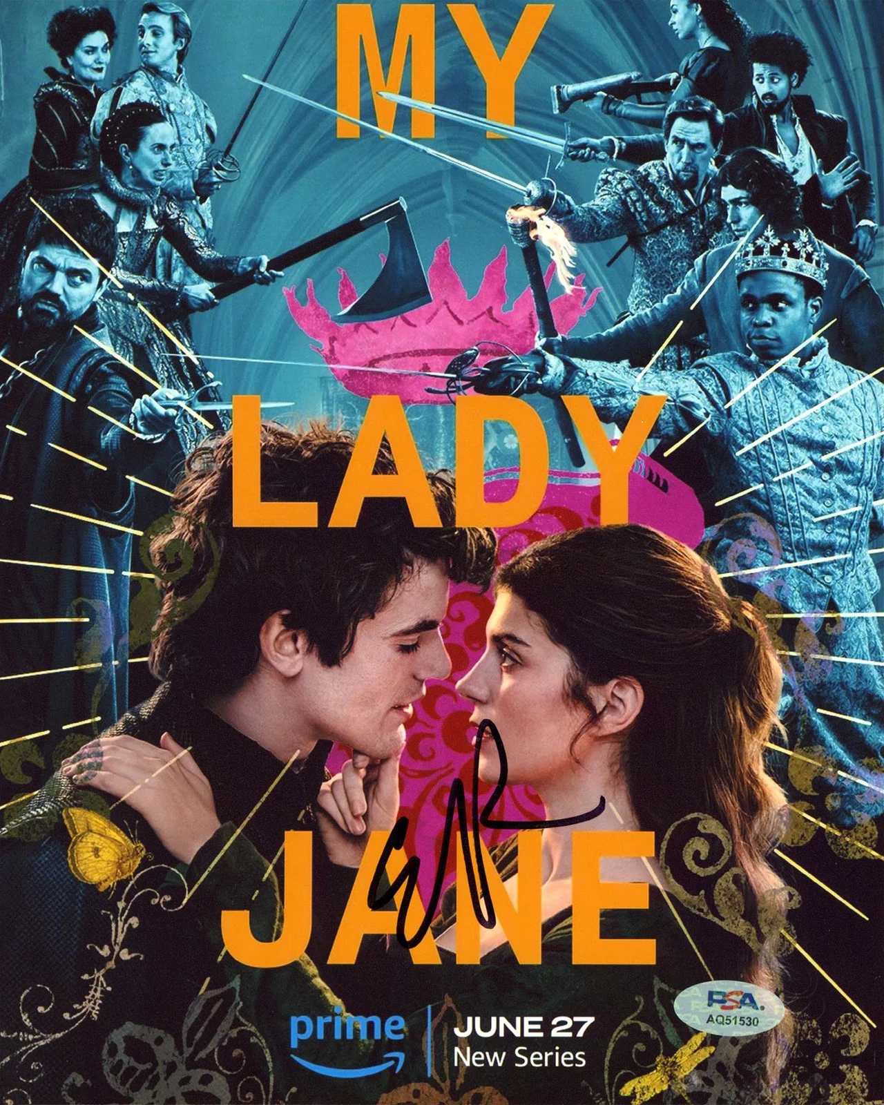 Emily Bader — Emily Bader My Lady Jane Authentic Signed 8x10 Vertical Photo PSA/DNA #AQ51530