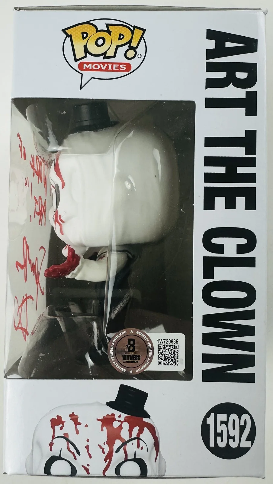 Spencer Charnas — Spencer Charnas signed Art the Clown Funko 1592 A Work of Art autograph BAS 635, изображение 2