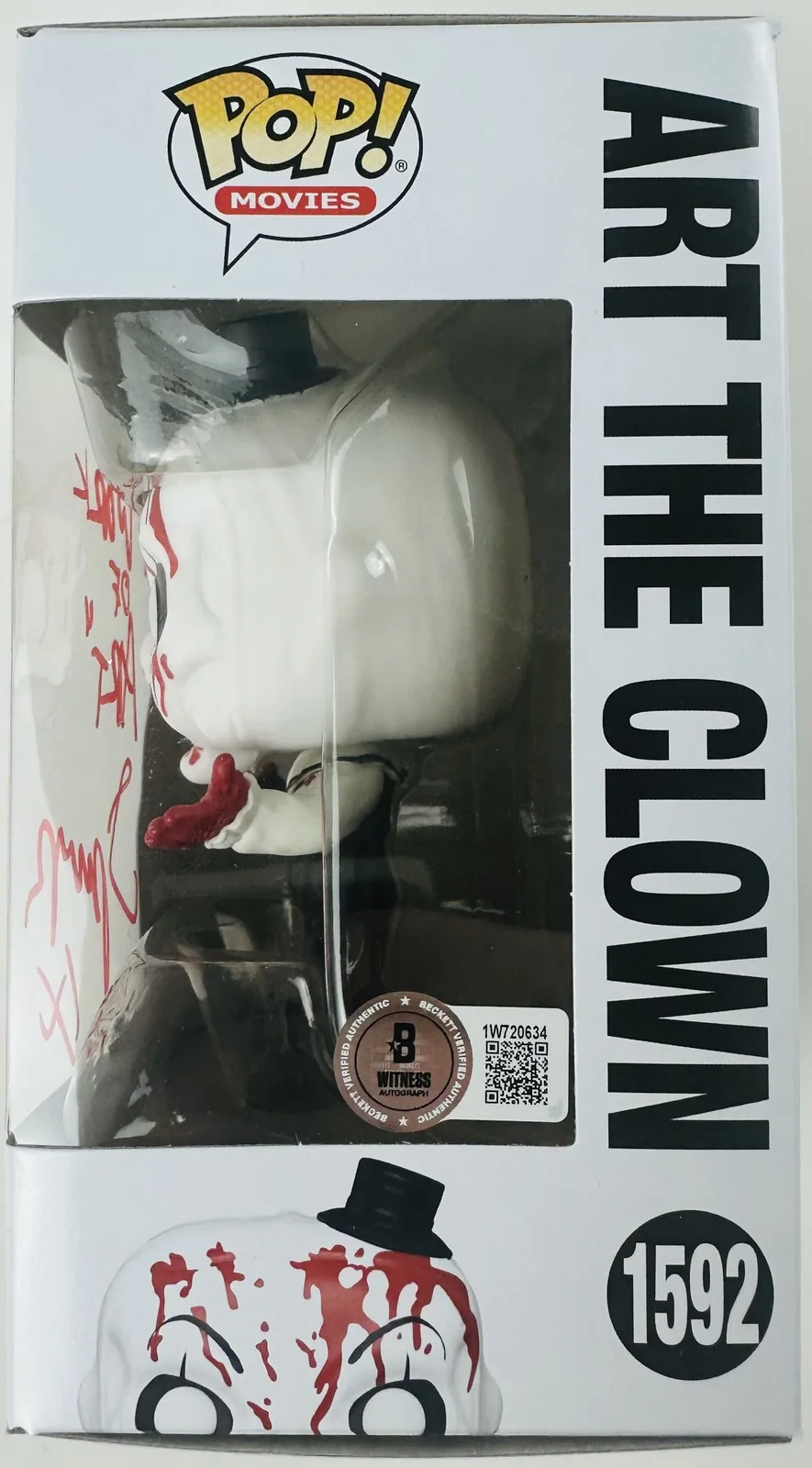 Spencer Charnas — Spencer Charnas signed Art the Clown Funko 1592 A Work of Art autograph BAS 634, изображение 2