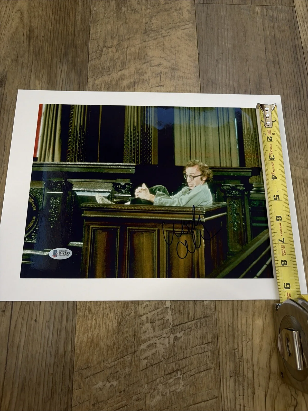 WOODY ALLEN — WOODY ALLEN Signed Autographed 8.5x11 PHOTO Beckett Authenticated BAS, изображение 5