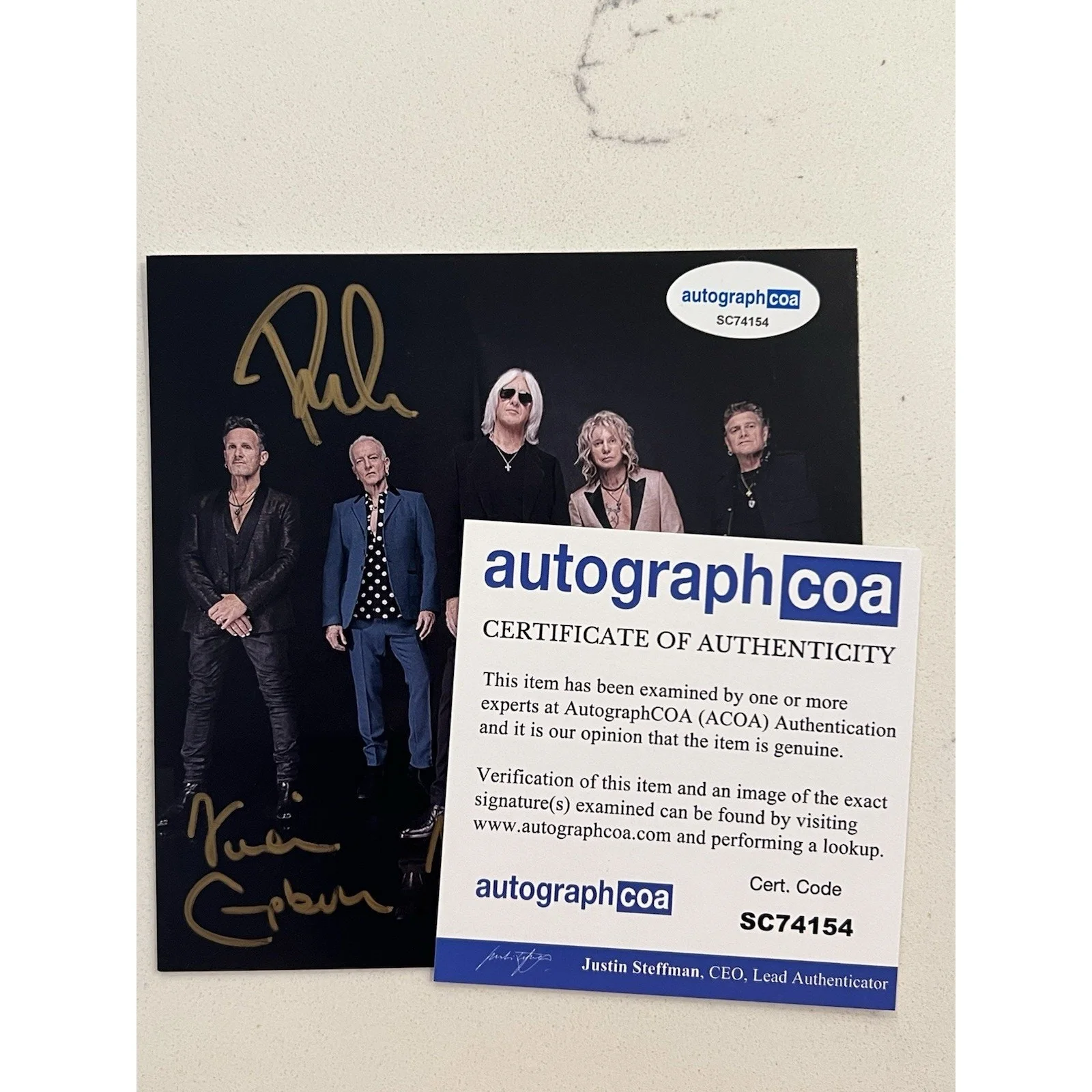Def Leppard SIGNED Drastic Symphonies CD Autographed ACOA Authenticated #18, image 5