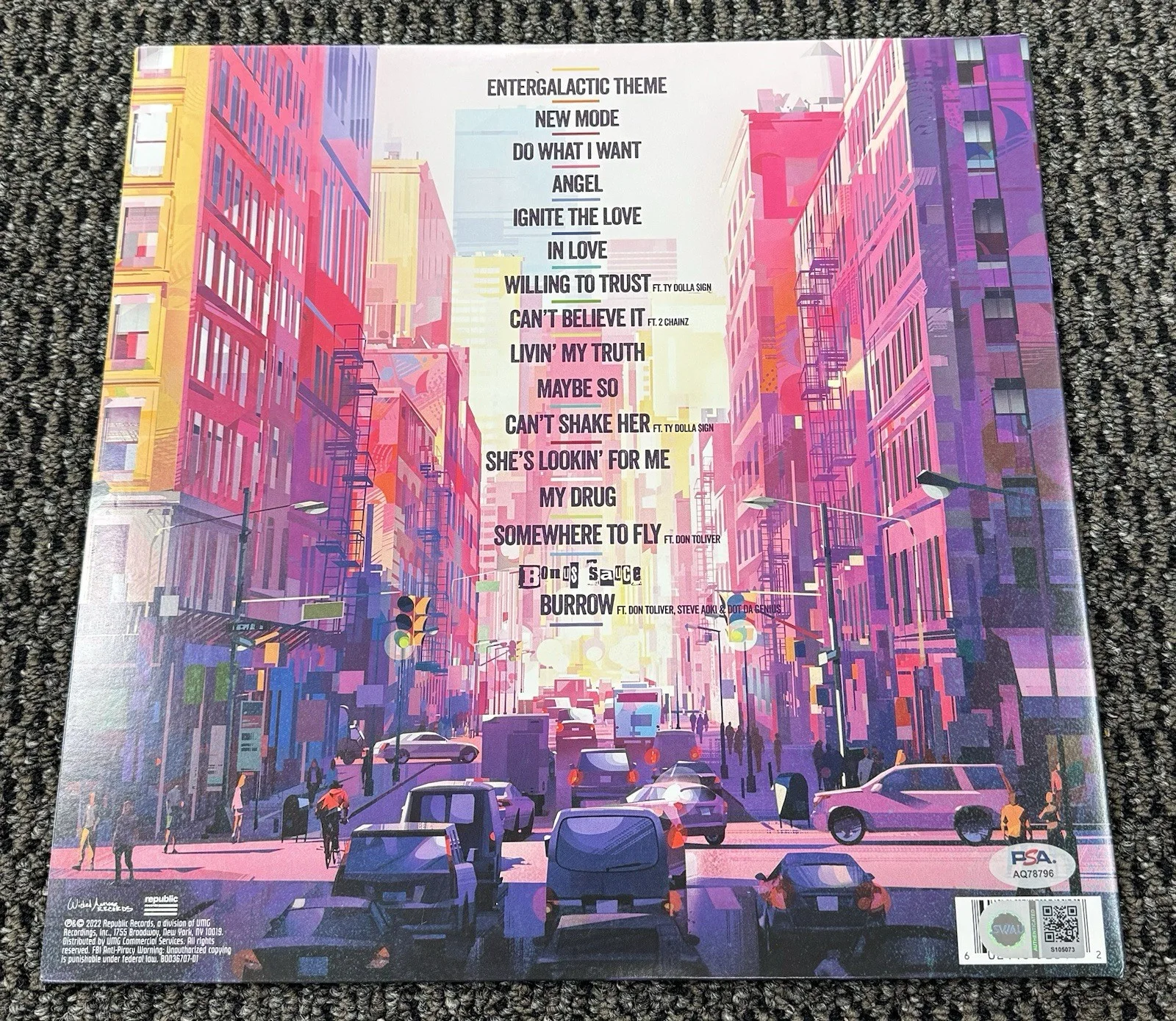 Kid Cudi Signed Autograph Entergalactic Vinyl Album Record PSA/DNA Authentic, image 2