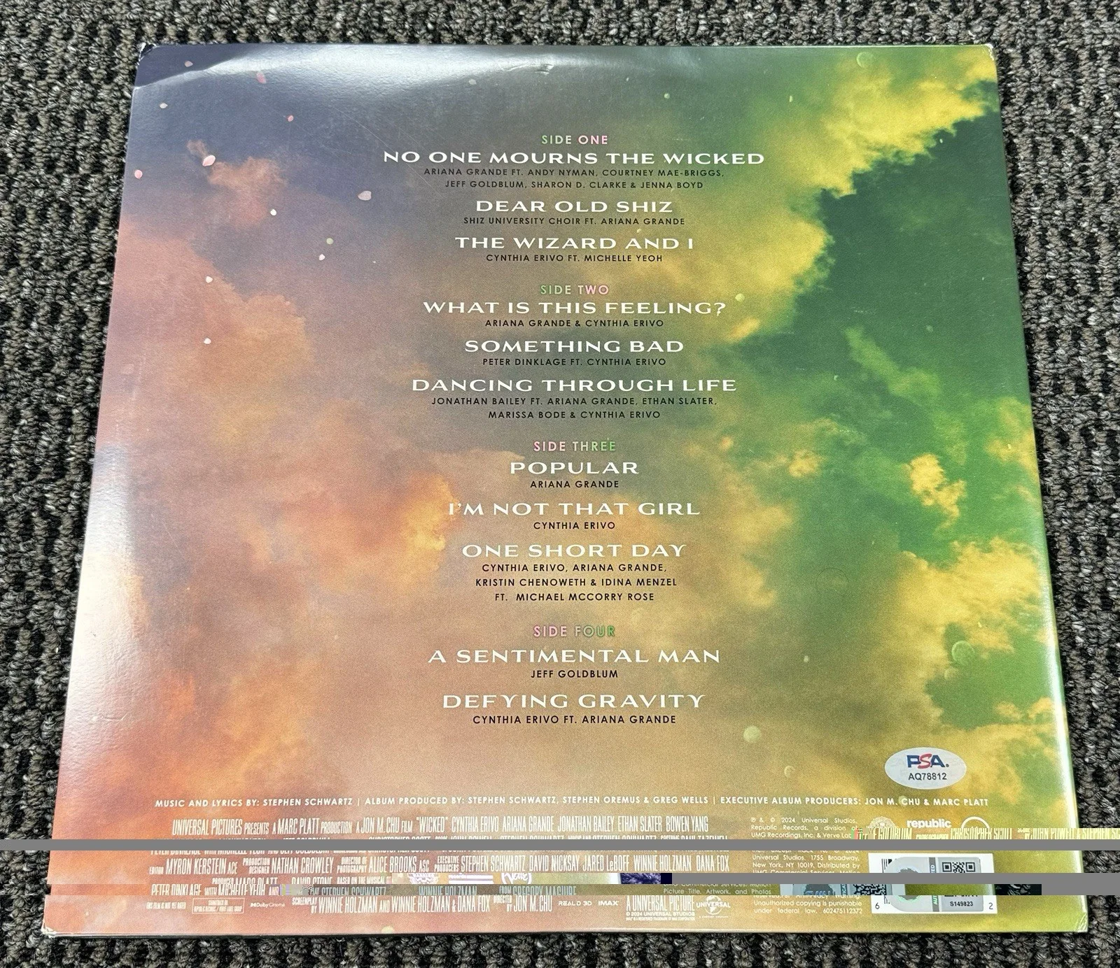 Ariana Grande & Cynthia Erivo Signed Autograph Wicked Soundtrack Album PSA/DNA, изображение 2