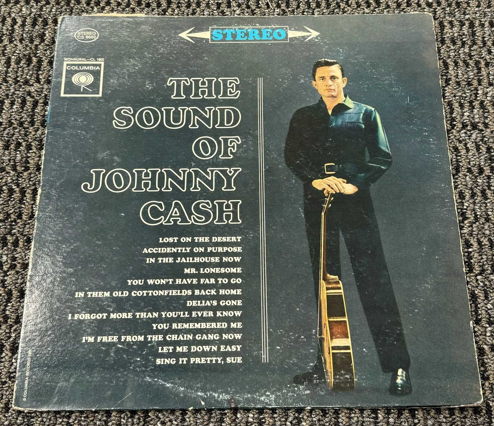 Johnny Cash Signed Autograph 1962 The Sounds Of Johnny Cash Vinyl Album PSA/DNA, изображение 2