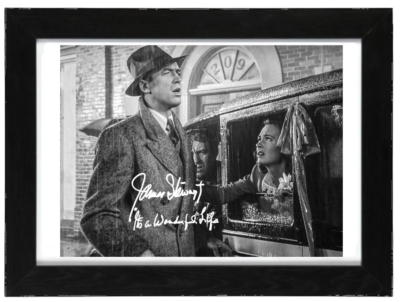 James Stewart Signed Autograph PHOTO Pre Print 6x4/A4/A4 Framed Wonderful Life, изображение 3