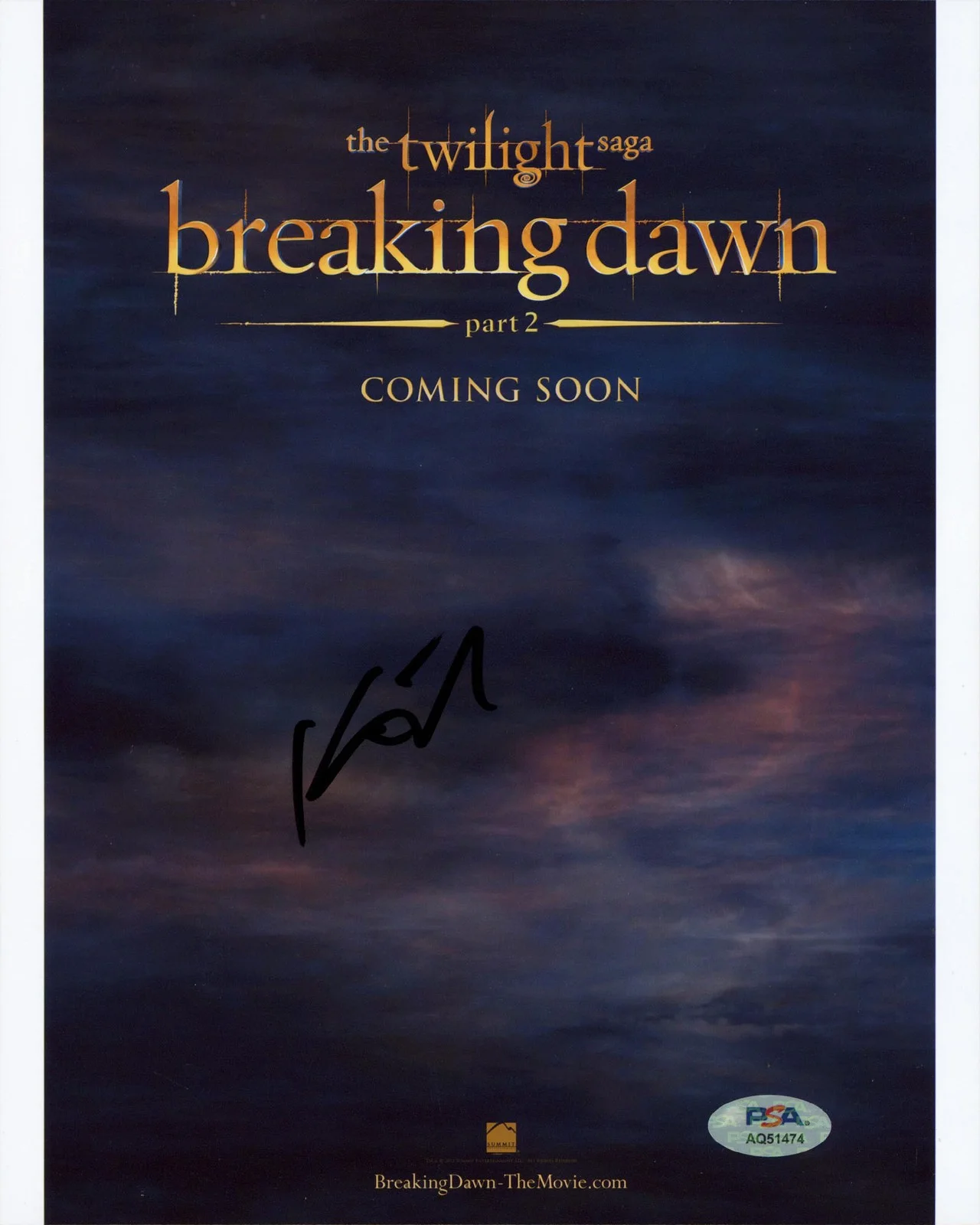 Kristen Stewart — Kristen Stewart Twilight Authentic Signed 8x10 Vertical Photo PSA/DNA #AQ51474