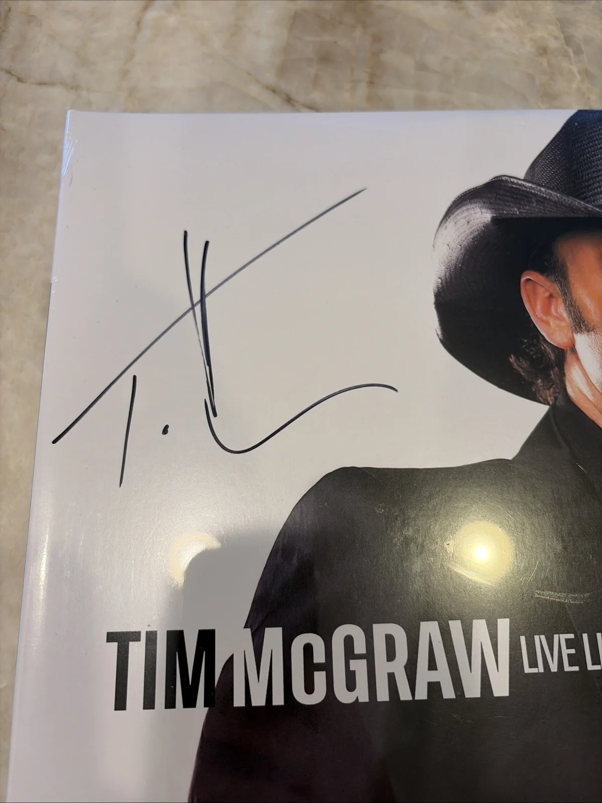 Tim McGraw Signed Sealed Live Like You Were Dying 20th Viny Record Albuml + Book, изображение 2