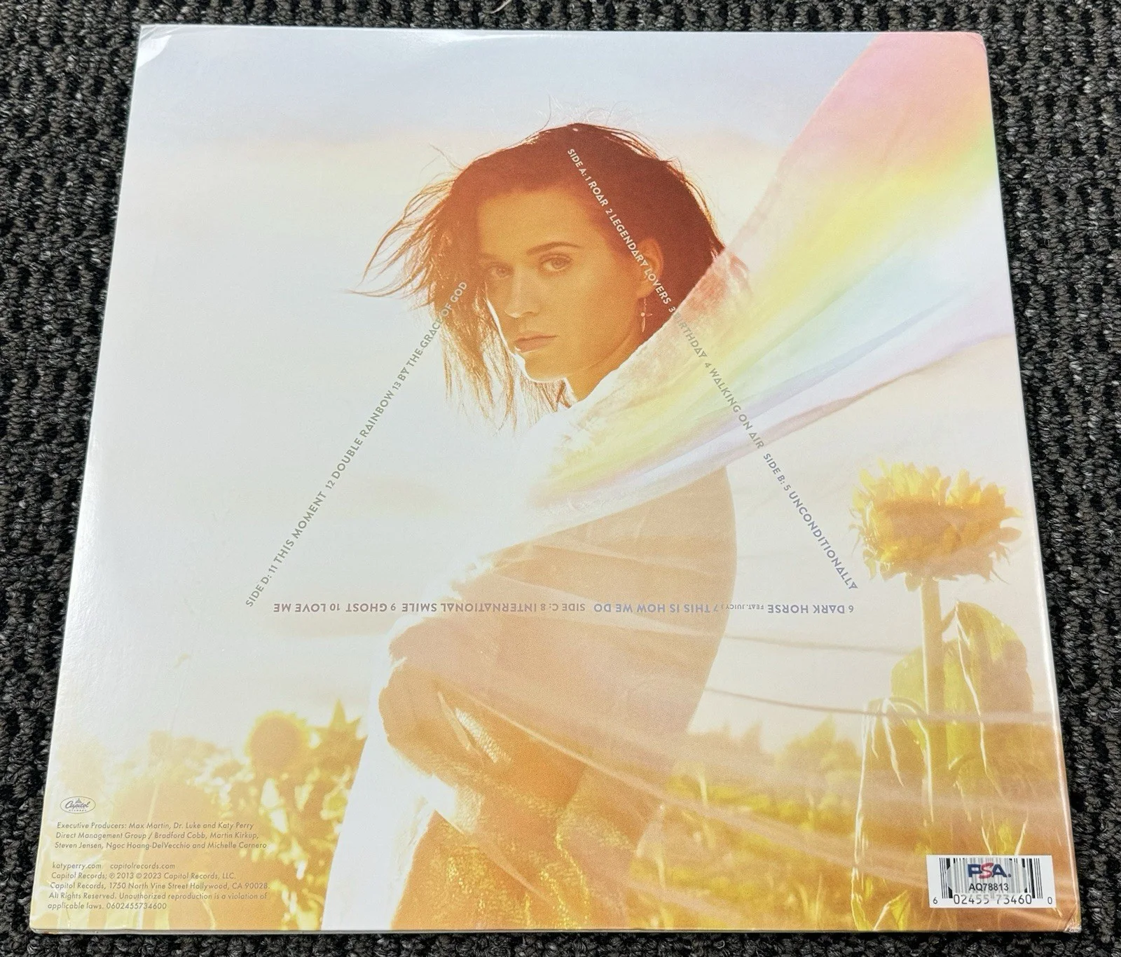 Katy Perry Signed Autograph 2013 Prism Album Vinyl Record PSA/DNA Authenticated, изображение 2