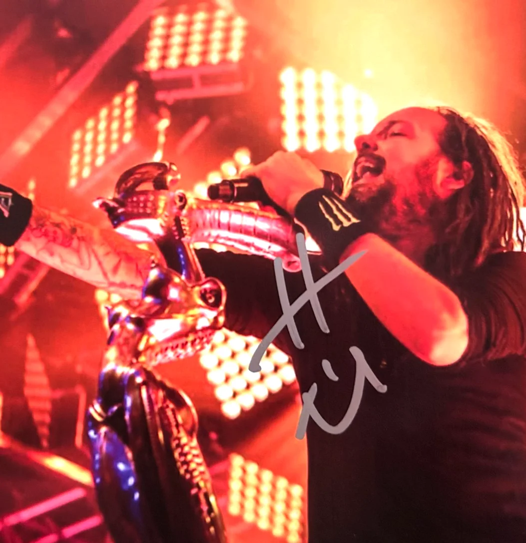 Jonathan Davis (KORN) Hand Singed 8x10 inch Original Authentic Autograph w/COA, image 4