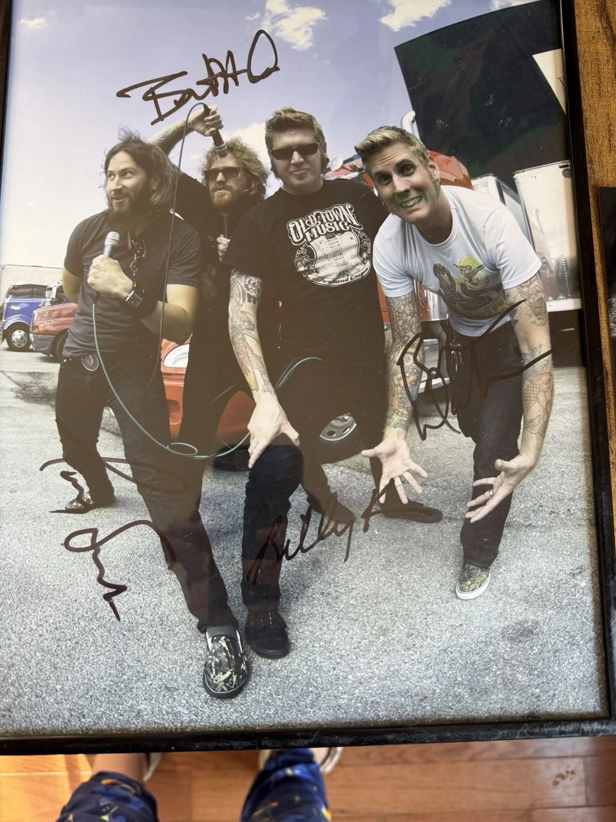 Mastodon Autographed Photo With Extra Pictures Of Signing, image 2