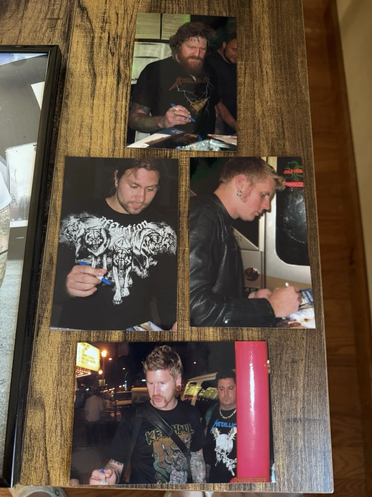 Mastodon Autographed Photo With Extra Pictures Of Signing, image 3
