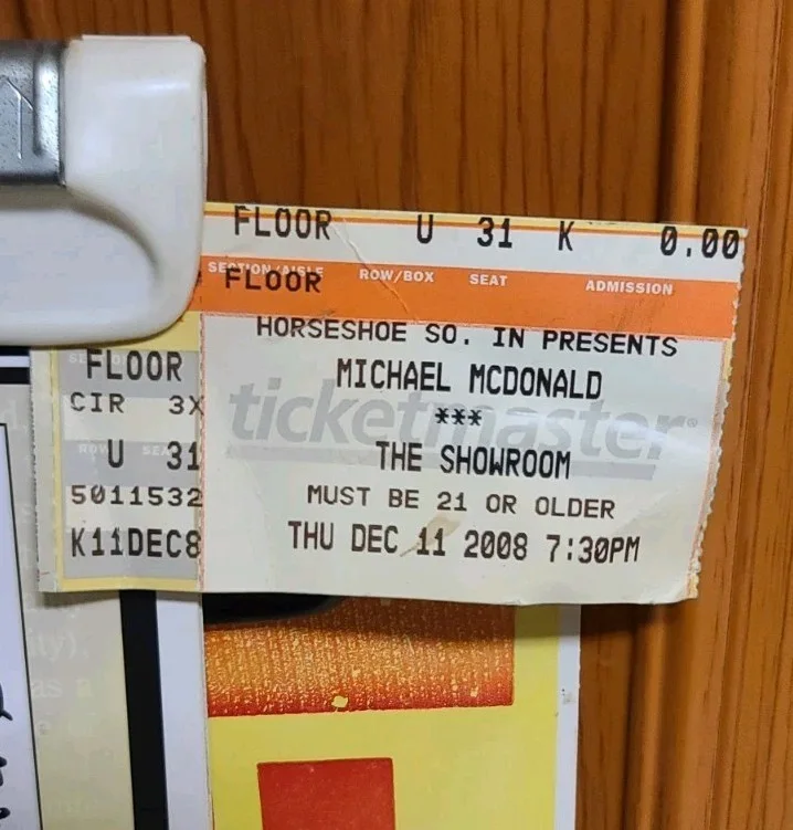 Michael McDonald 2008 Soul Speak Tour Hatch Poster Book & Stub Autographed Rare, изображение 4